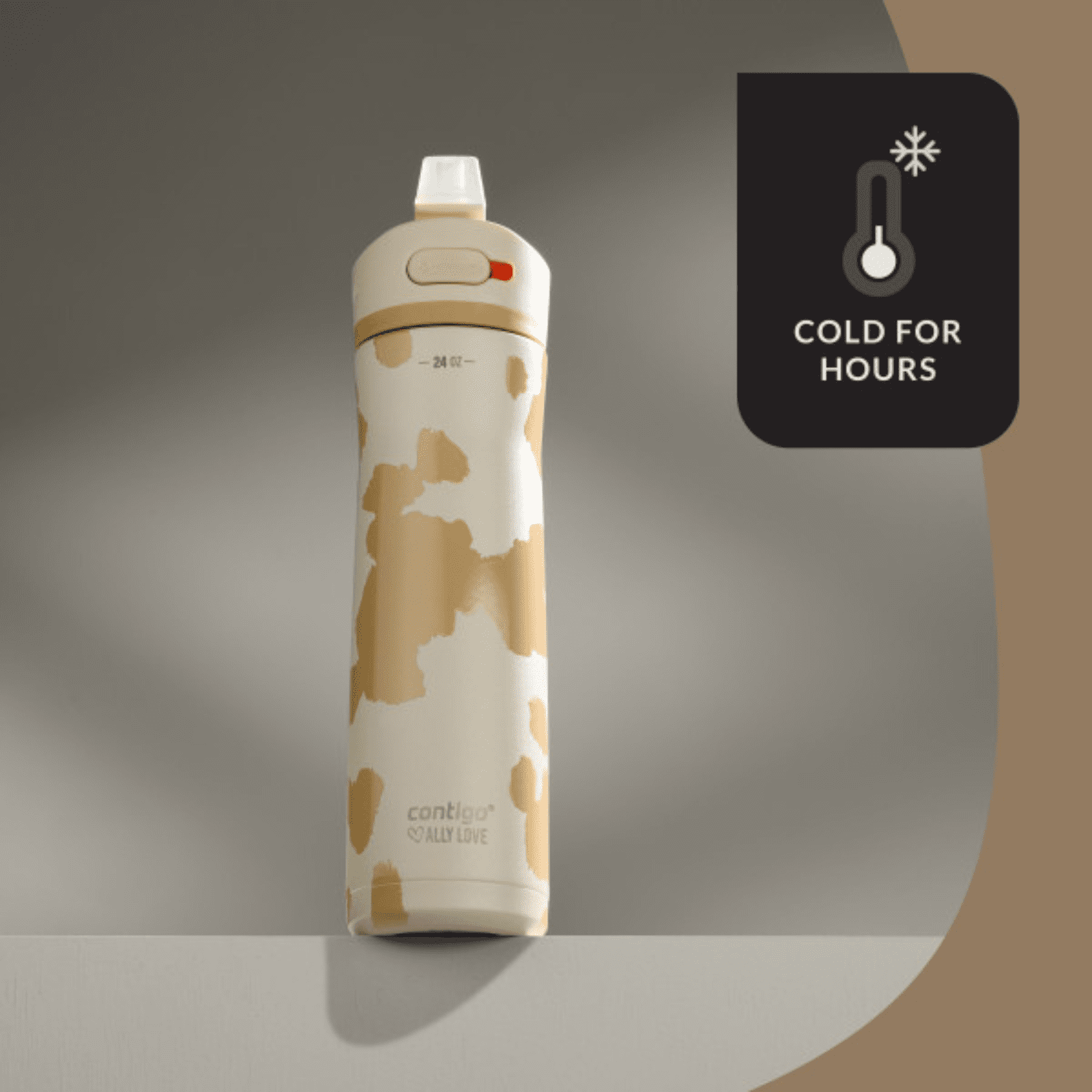 Contigo x Ally Love Ashland Chill 2.0 Stainless Steel Water Bottle with Autospout Lid, 24 oz, Oatmilk | J9EC