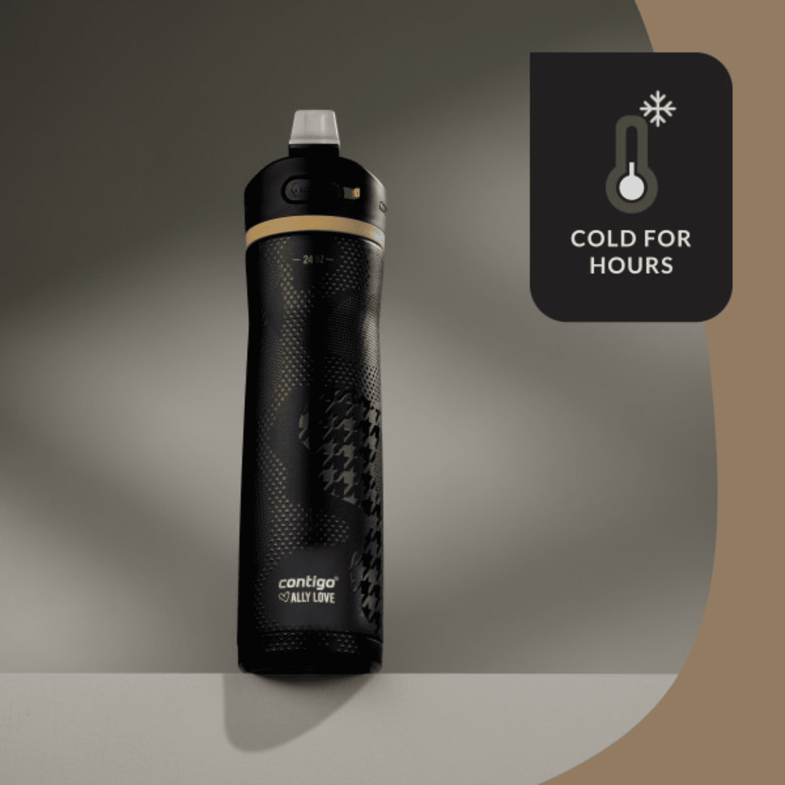 Contigo x Ally Love Ashland Chill 2.0 Stainless Steel Water Bottle with Autospout Lid, 24 oz, Oatmilk | J9EC