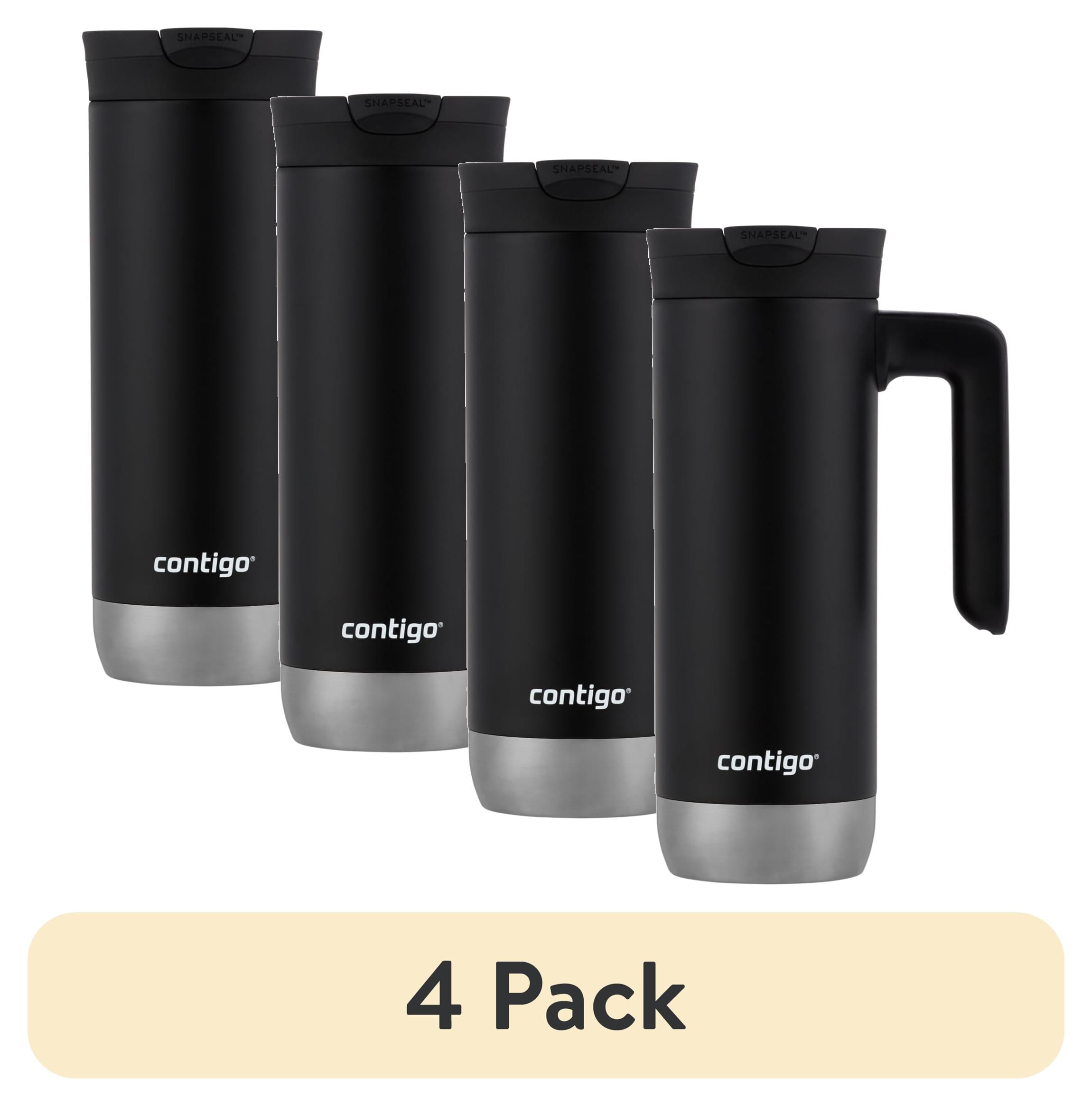 Contigo Huron 2.0 Stainless Steel Travel Mug with SNAPSEAL Lid and Handle in Black, 20 fl oz. | B8U4