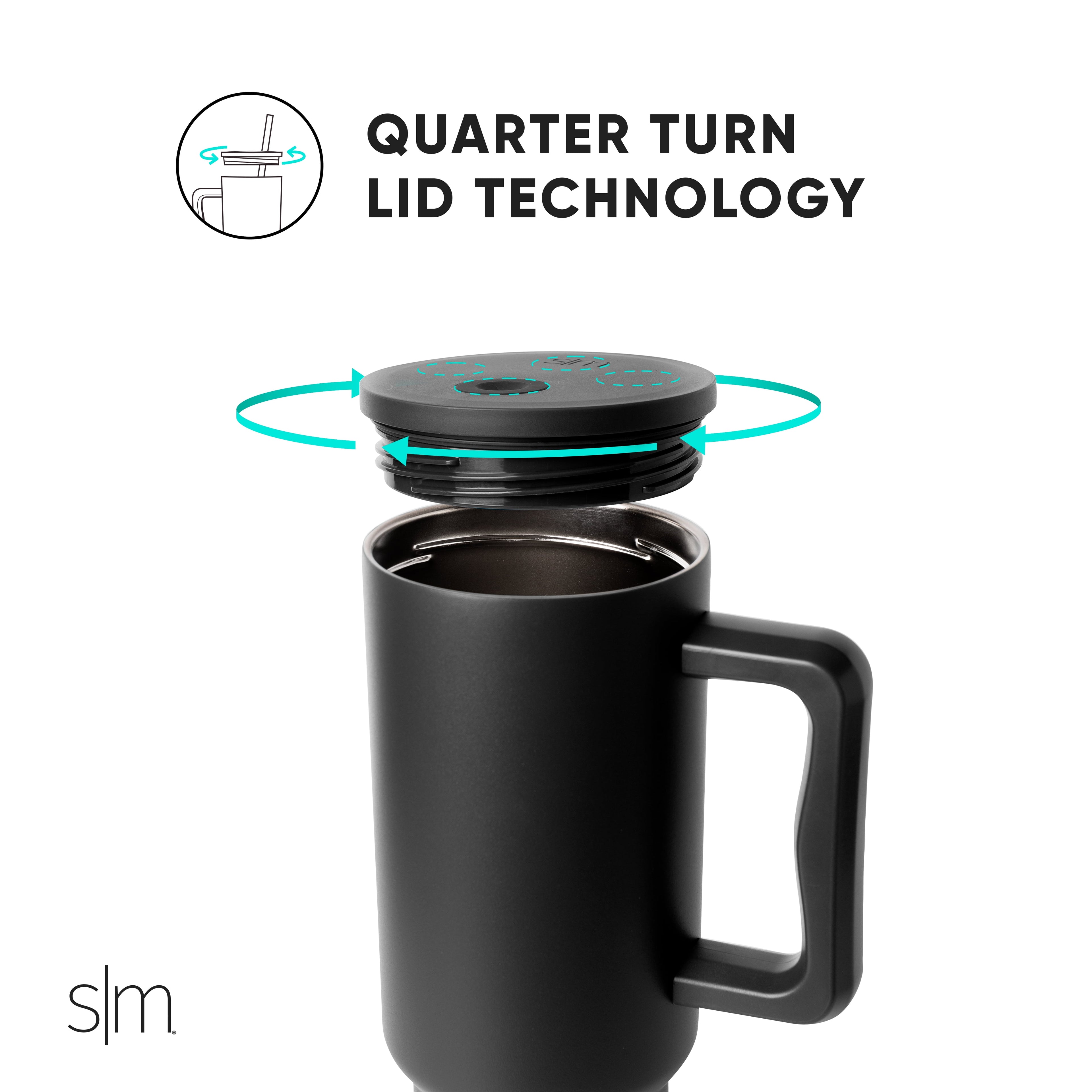 Simple Modern 40 fl oz Insulated Stainless Steel Trek Tumbler with Straw Lid | Blush | DC3U
