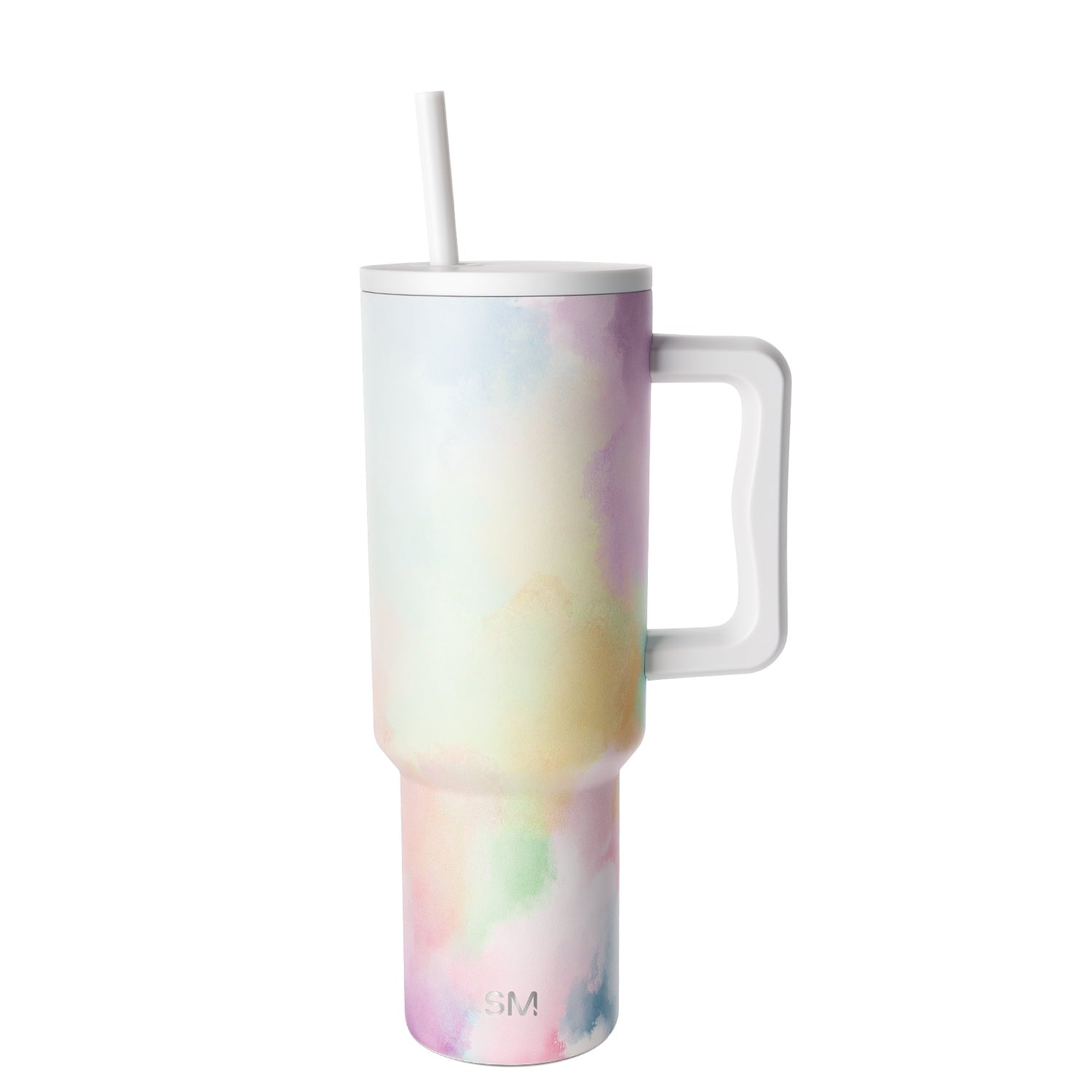 Simple Modern 40 fl oz Insulated Stainless Steel Trek Tumbler with Straw Lid | Blush | DC3U