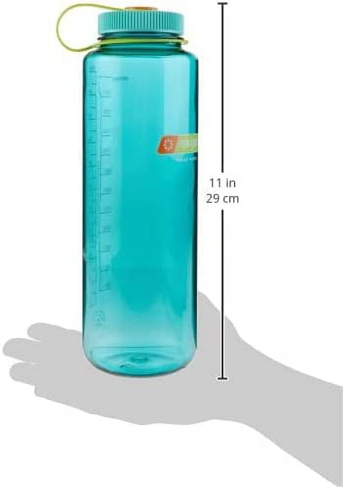 Nalgene Sustain Tritan BPA-Free Water Made with Material Derived from 50% Plastic Waste (using ISCC certified mass balance), 48 OZ, Wide Mouth, Cerulean | VET9