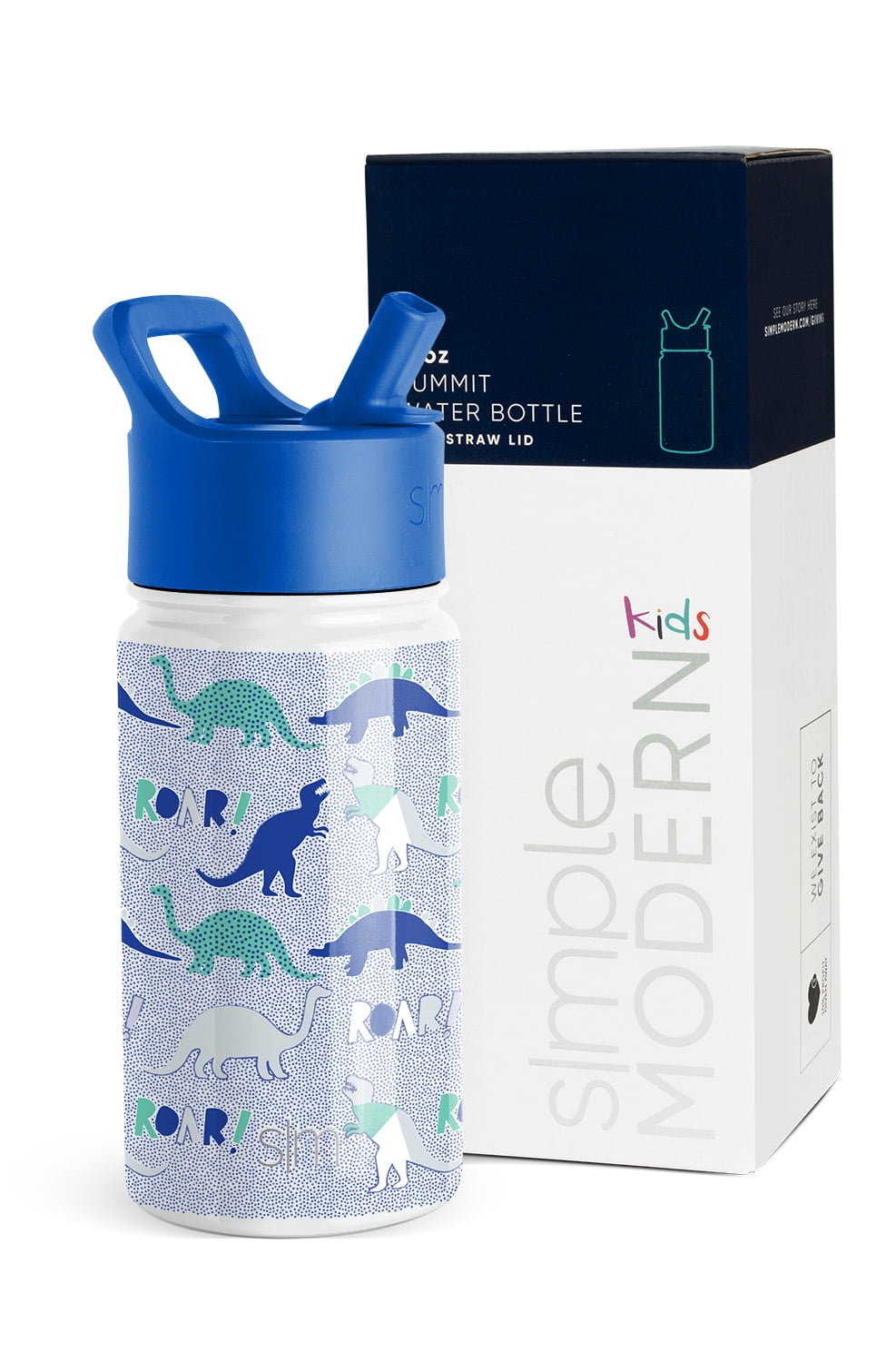 Simple Modern Summit Water Bottle Straw Lid Vacuum Insulated Stainless Steel Bottle | 14 fl oz | L0OH