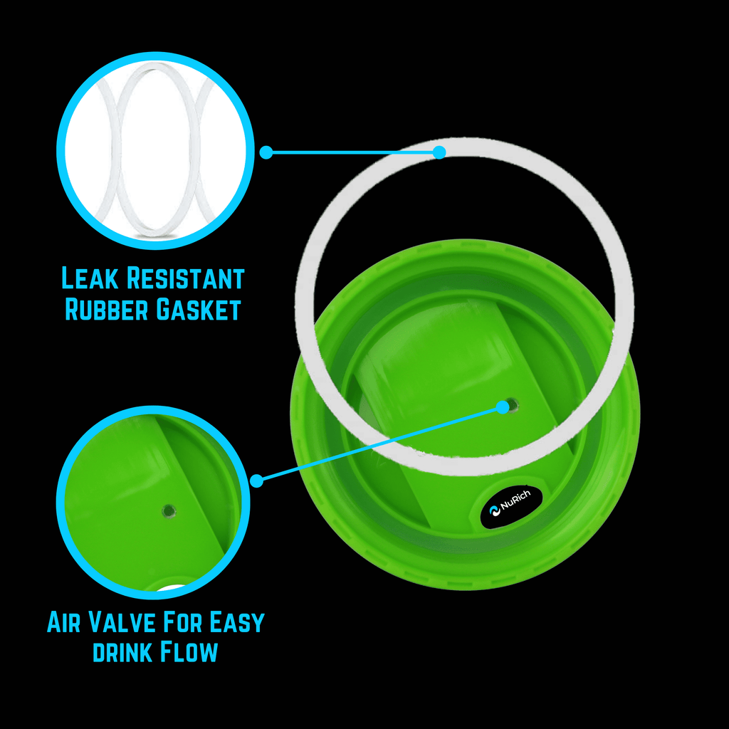 NuRich Hydro Wide Mouth Flip and Sip Replacement Coffee Lid or Cap Accessories Compatible with Hydroflask, Nalgene, and Many More Top Water Bottle Brands Sizes 12 16 18 20 32 40 64 Ounce | ENDT