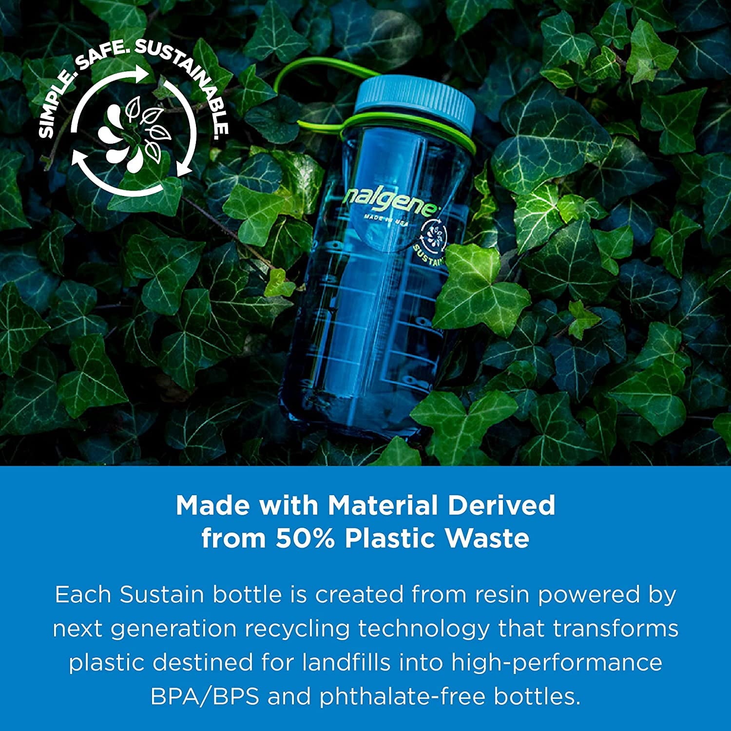 Nalgene 16oz Wide Mouth Sustain Bottle | 6LTE