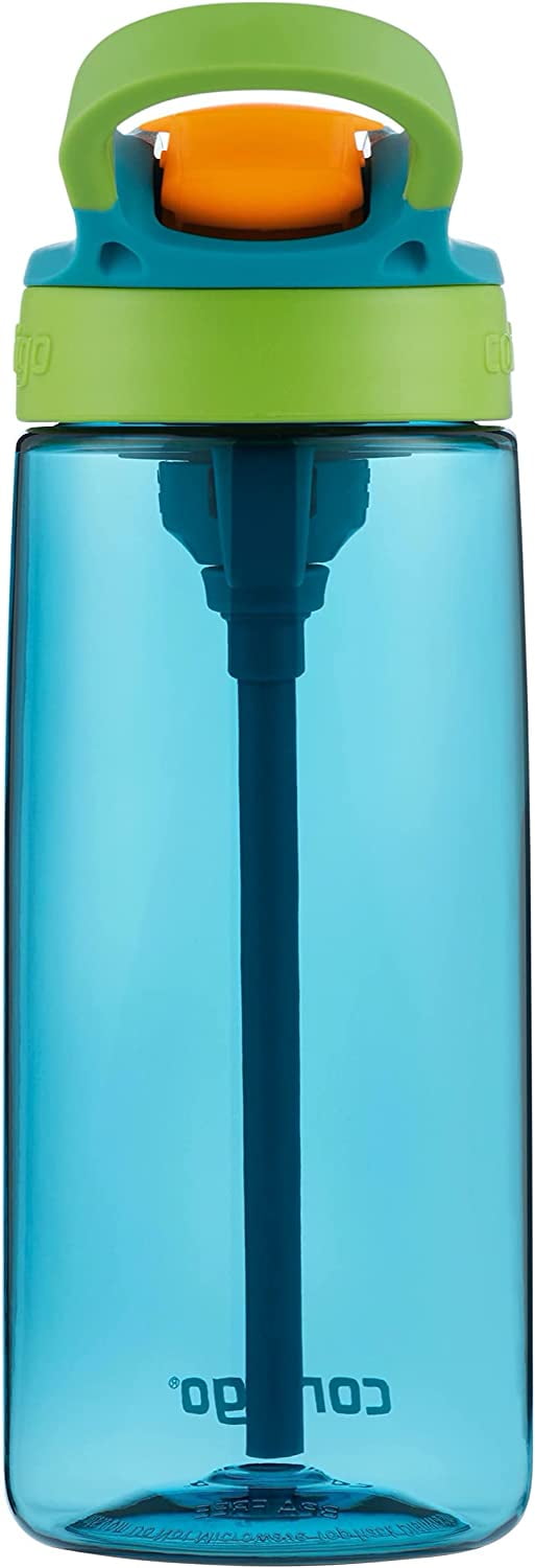 Contigo Kid's 20 oz. AutoSpout Straw Water Bottle - Juniper/Limelight | G9XM