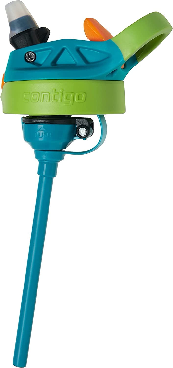 Contigo Kid's 20 oz. AutoSpout Straw Water Bottle - Juniper/Limelight | G9XM