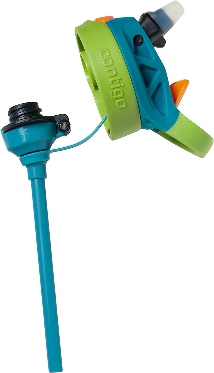 Contigo Kid's 20 oz. AutoSpout Straw Water Bottle - Juniper/Limelight | G9XM