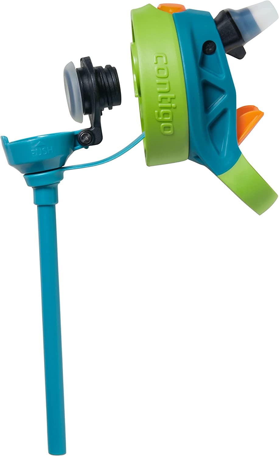 Contigo Kid's 20 oz. AutoSpout Straw Water Bottle - Juniper/Limelight | G9XM