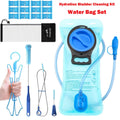 TAGVO Hydration Bladder 2 Liter BPA Free 70oz + Cleaning Brushes Kit, Leakproof Water Bladder Travel Reservoir Hydration Bag, Easy Cleaning by 3 Brushes and Air Drying by Collapsible Frame | P943