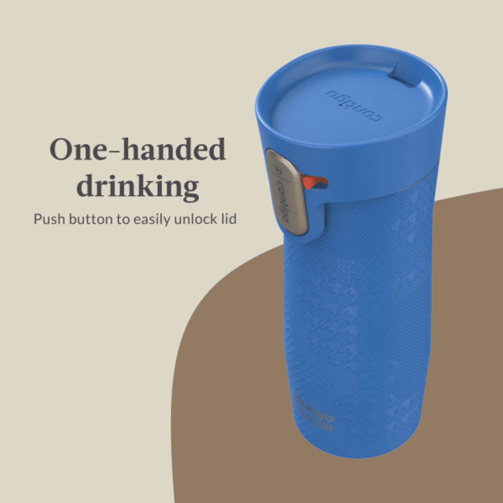 Contigo x Ally Love Autoseal West Loop Vacuum-Insulated Stainless Steel Travel Mug with Easy-Clean Lid, 16 oz, Stellar Jay | 9BHN