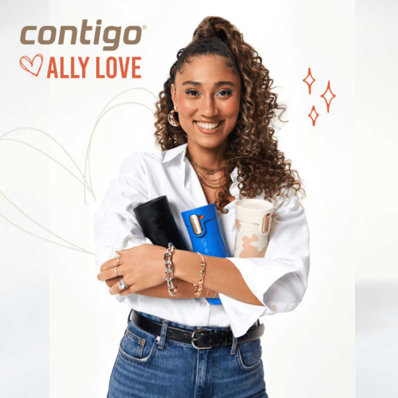 Contigo x Ally Love Autoseal West Loop Vacuum-Insulated Stainless Steel Travel Mug with Easy-Clean Lid, 16 oz, Stellar Jay | 9BHN