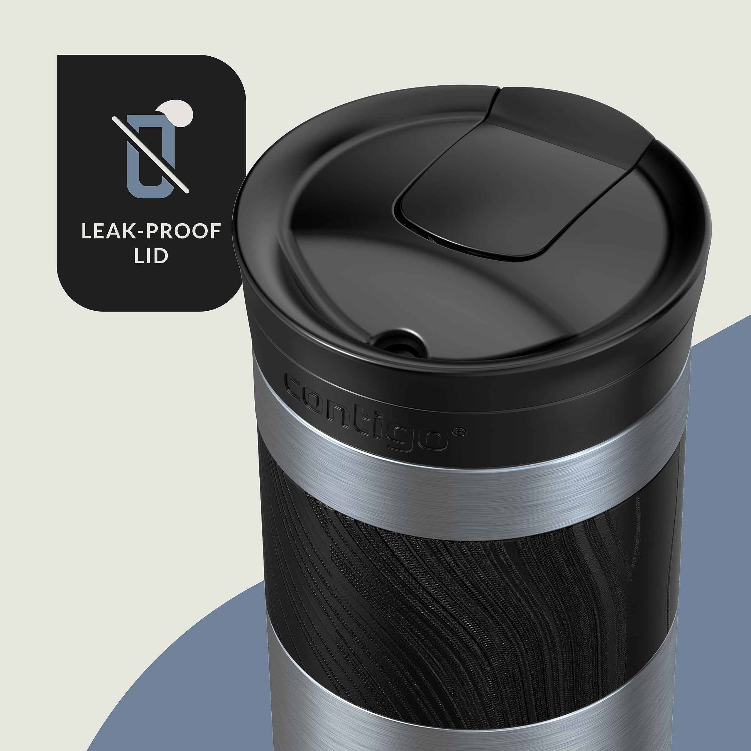 Contigo Byron 2.0 Stainless Steel Travel Mug with SNAPSEAL Lid and Grip, 16oz. | HFXN
