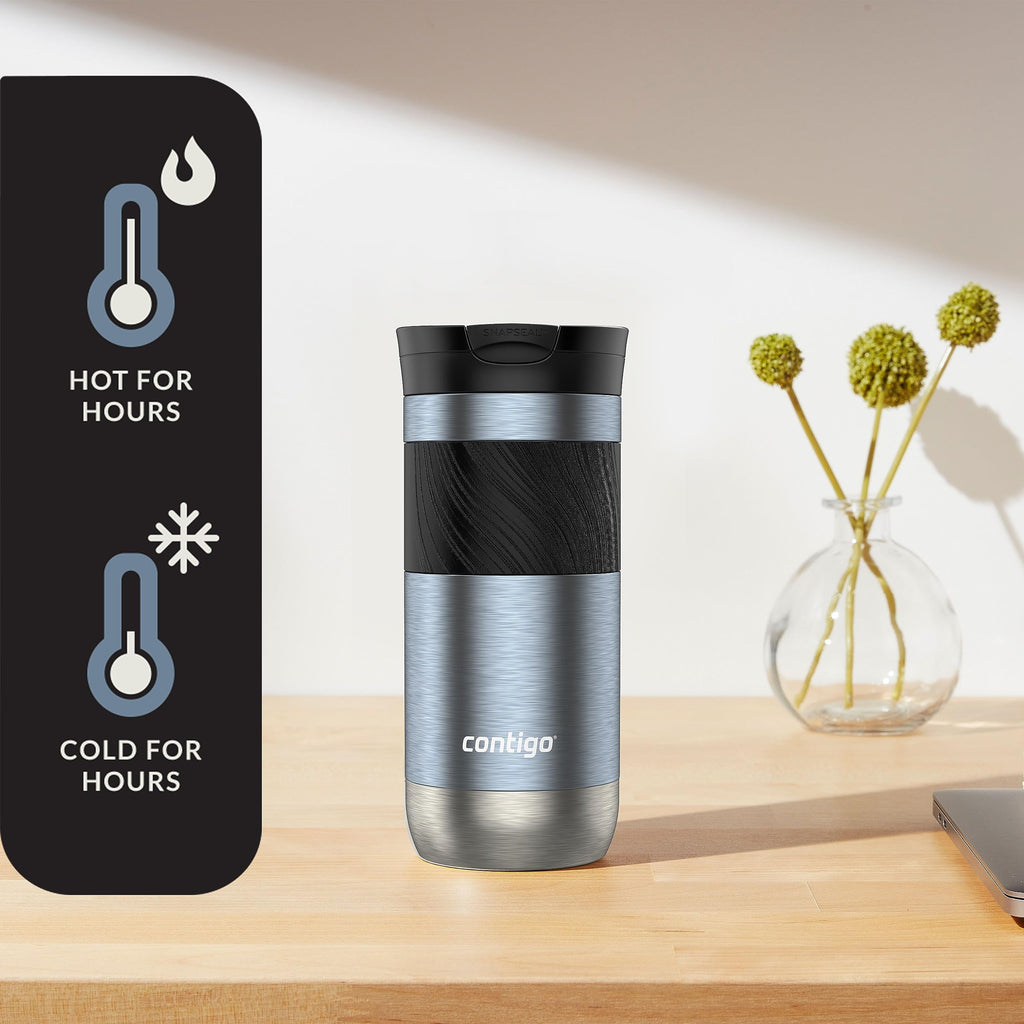 Contigo Byron 2.0 Stainless Steel Travel Mug with SNAPSEAL Lid and Grip, 16oz. | HFXN