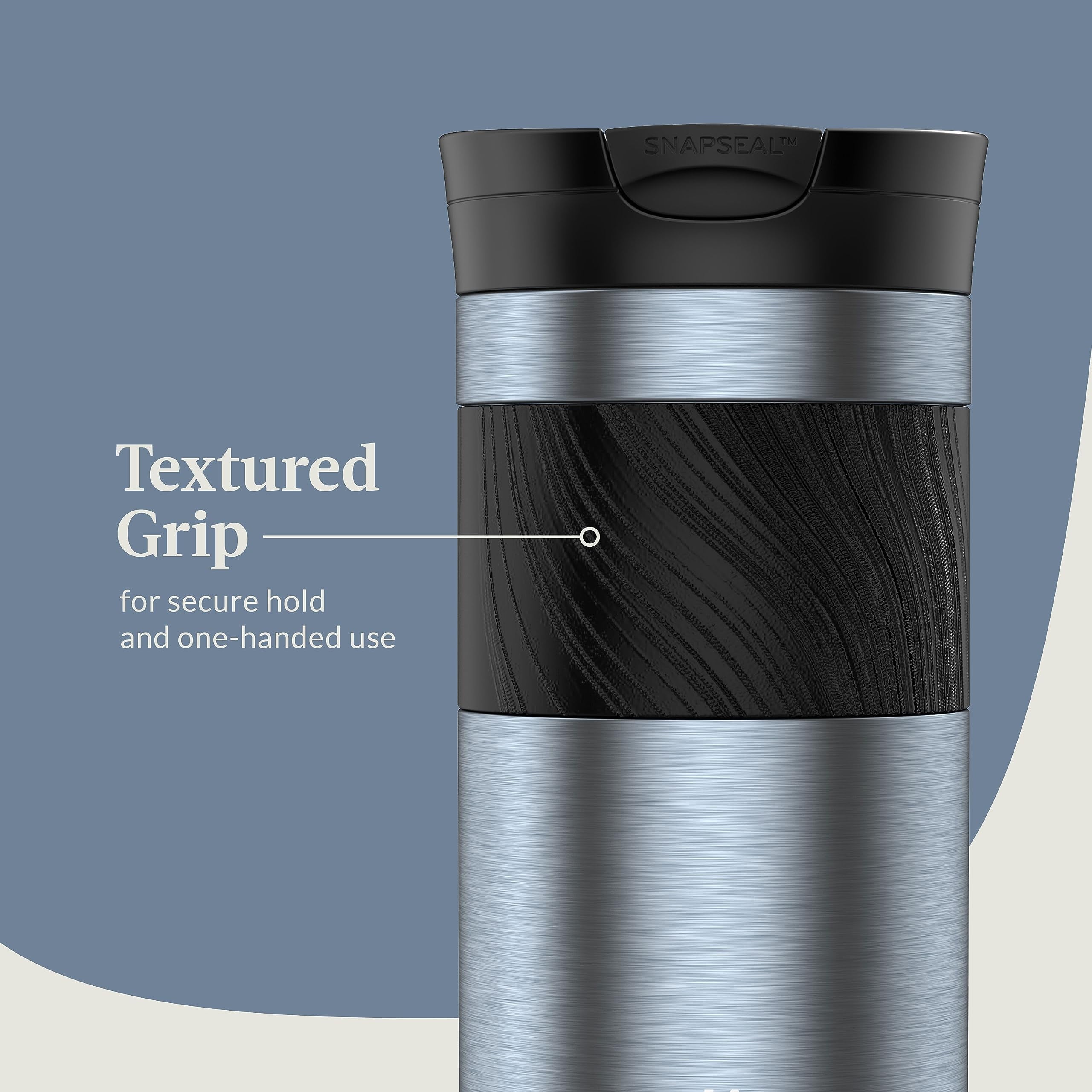 Contigo Byron 2.0 Stainless Steel Travel Mug with SNAPSEAL Lid and Grip, 16oz. | HFXN