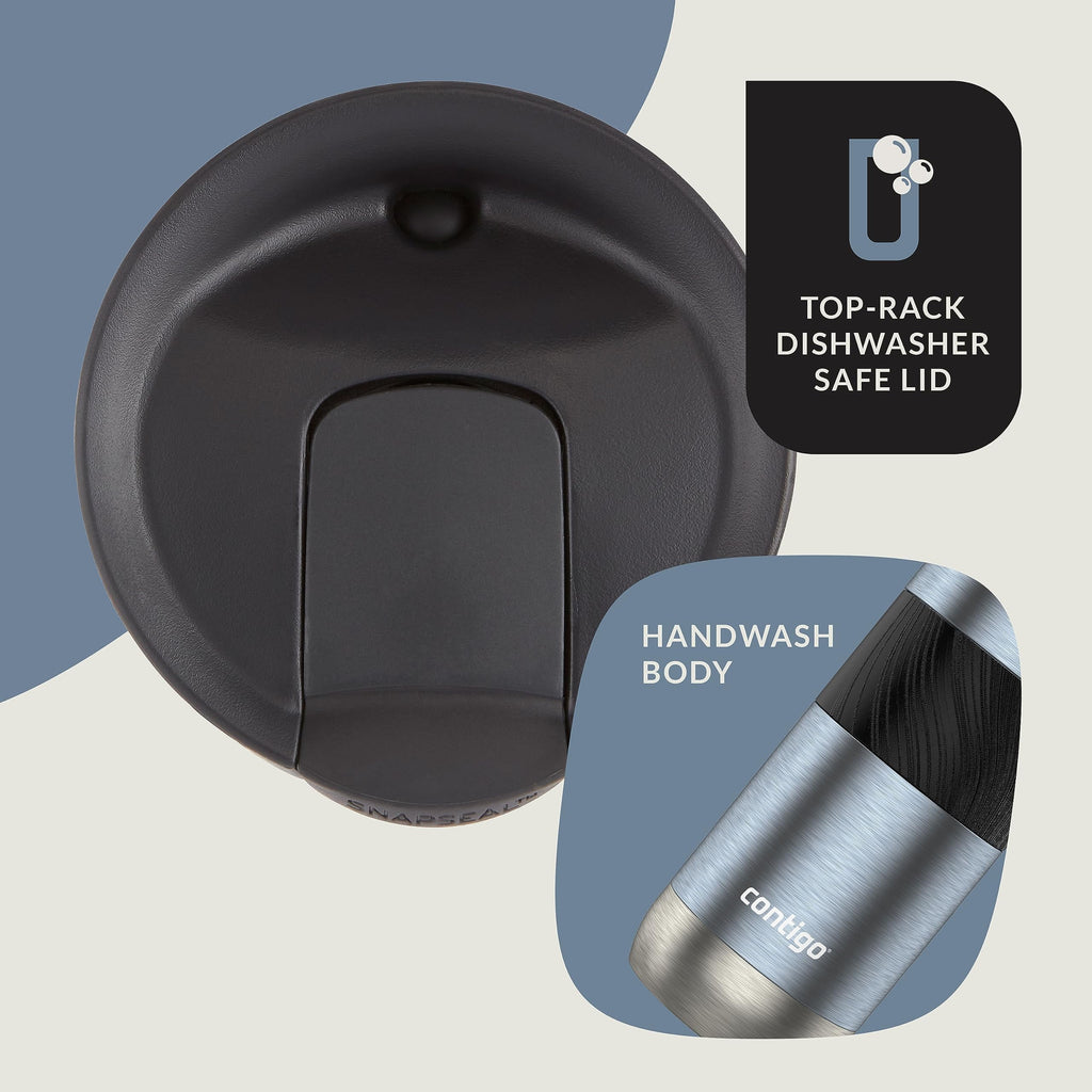 Contigo Byron 2.0 Stainless Steel Travel Mug with SNAPSEAL Lid and Grip, 16oz. | HFXN