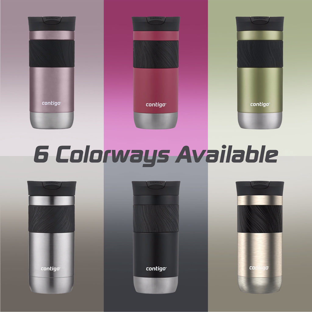 Contigo Byron 2.0 Stainless Steel Travel Mug with SNAPSEAL Lid and Grip, 16oz. | HFXN