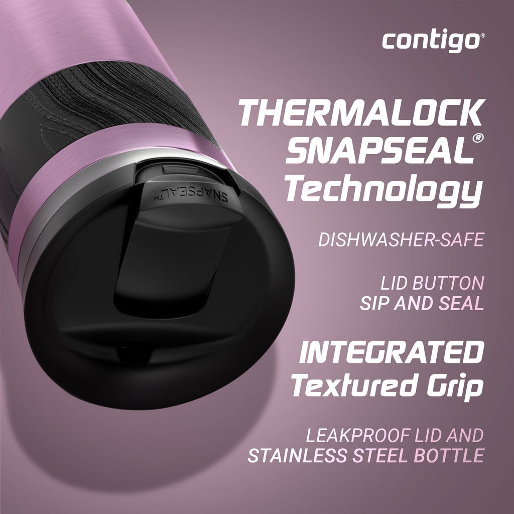 Contigo Byron 2.0 Stainless Steel Travel Mug with SNAPSEAL Lid and Grip, 16oz. | HFXN