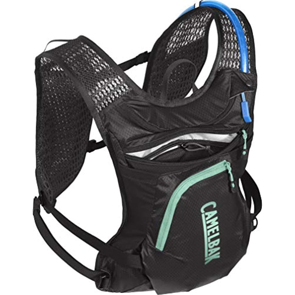 CamelBak Women's Chase Bike Vest 50oz - Hydration Vest - Easy Access Pockets, Black/Mint | YMWP