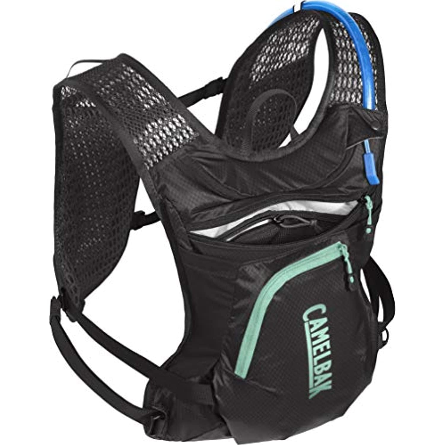 CamelBak Women's Chase Bike Vest 50oz - Hydration Vest - Easy Access Pockets, Black/Mint | YMWP