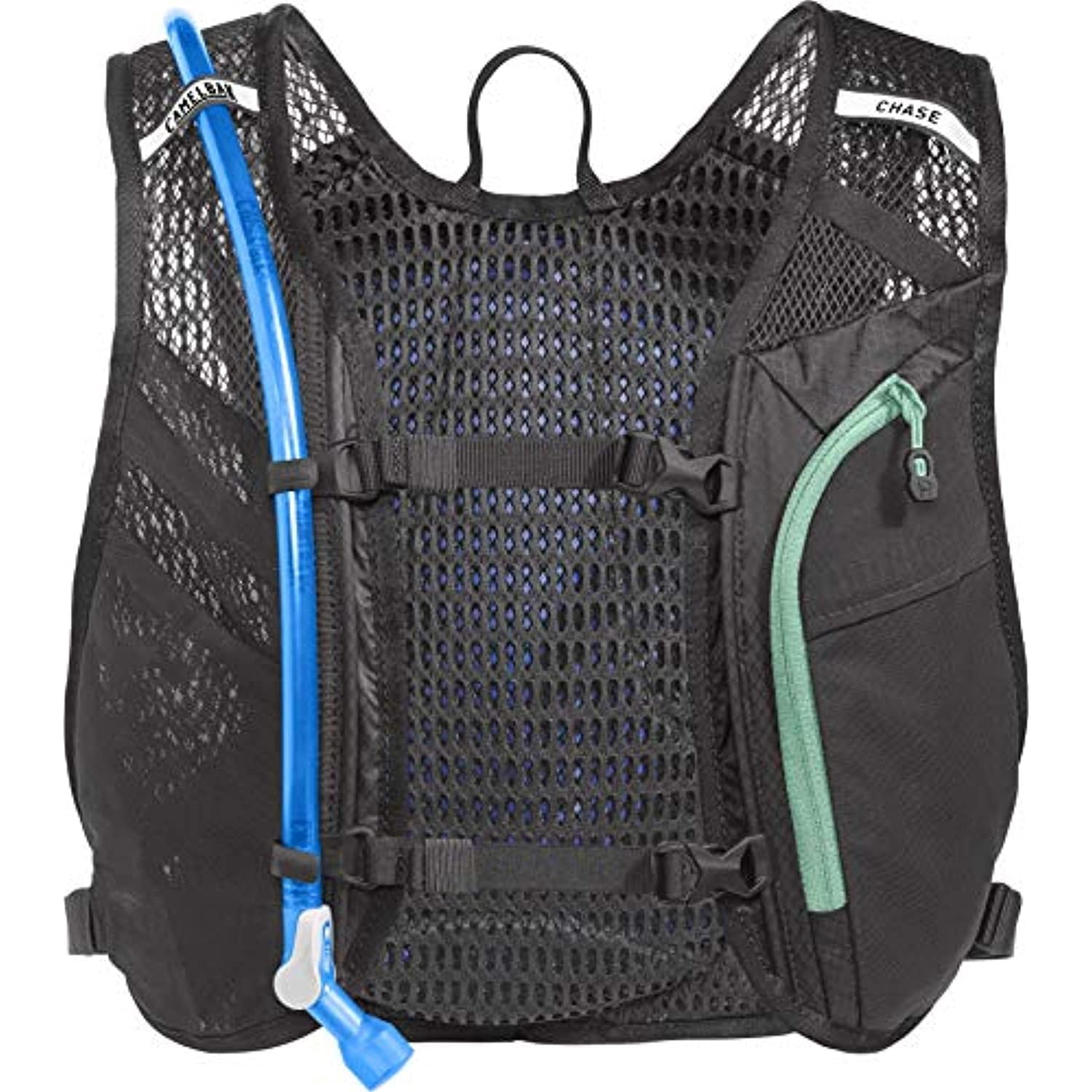 CamelBak Women's Chase Bike Vest 50oz - Hydration Vest - Easy Access Pockets, Black/Mint | YMWP