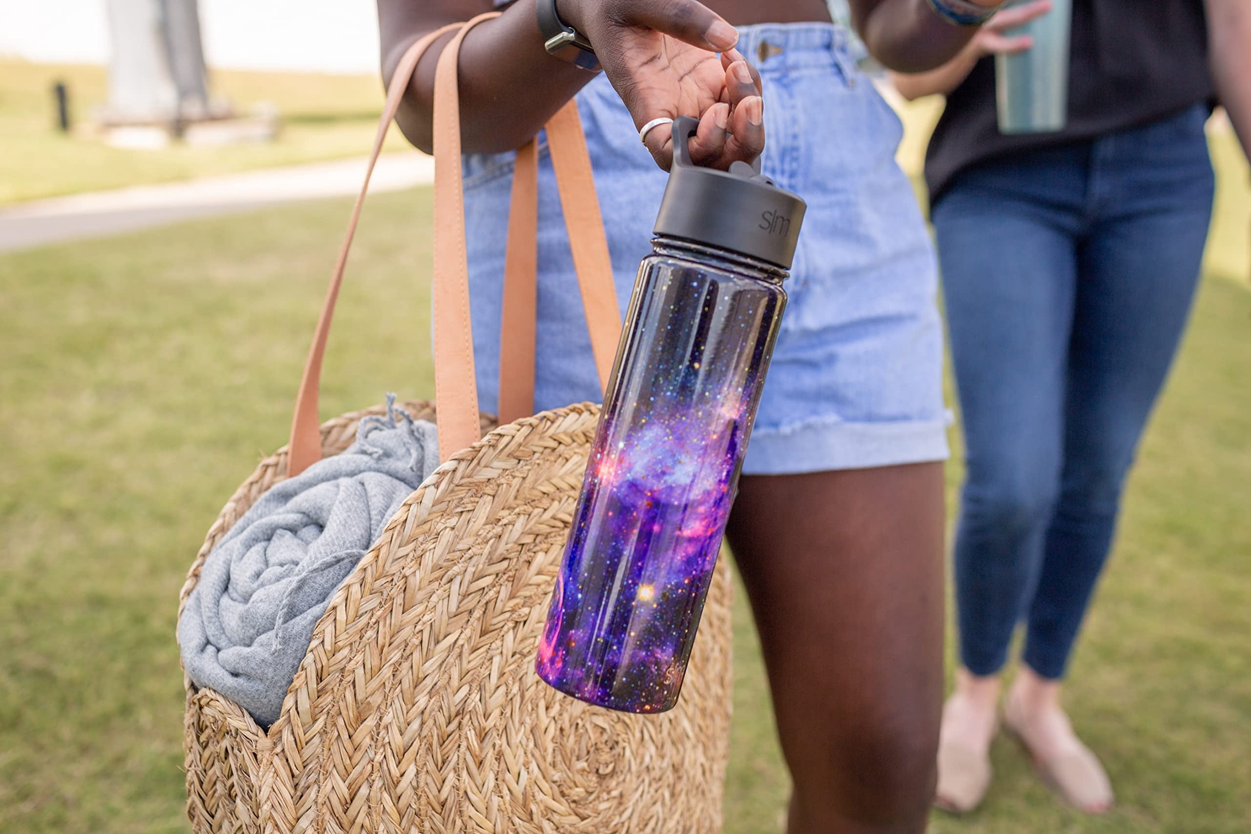 Simple Modern Water Bottle with Straw Lid Vacuum Insulated Stainless Steel Metal Thermos Bottles | Reusable Leak Proof BPA-Free Flask for School | Summit Collection | 22oz, Slumberland | W8IU