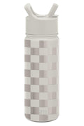 Simple Modern Kids Water Bottle with Straw Lid Vacuum Insulated Stainless Steel Metal Thermos Bottles | Reusable Leak Proof BPA-Free Flask for School | Summit Collection | 18oz, Checkmate | LC60
