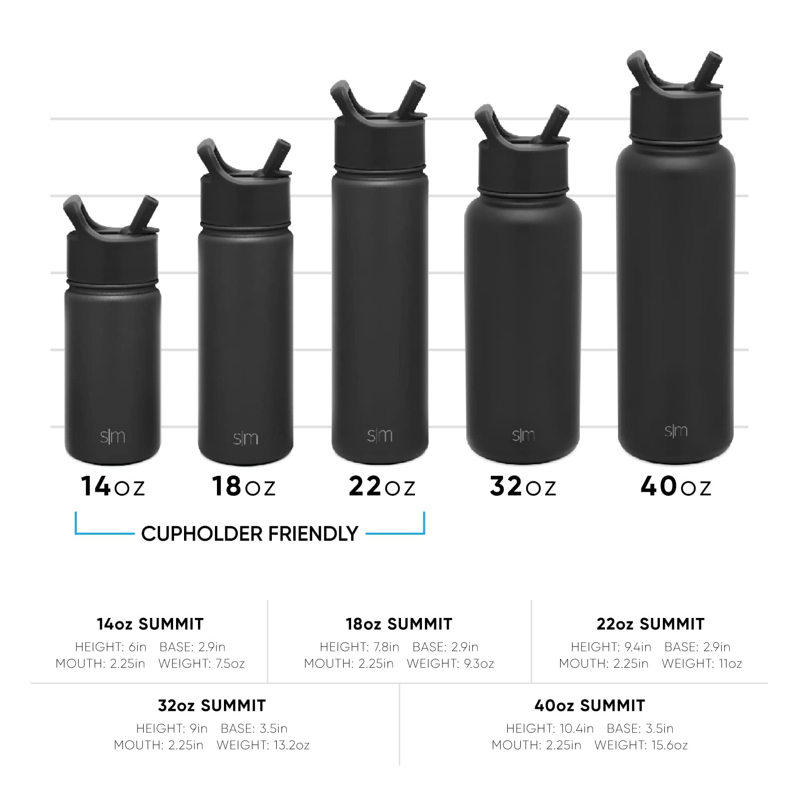 Simple Modern Kids Water Bottle with Straw Lid Vacuum Insulated Stainless Steel Metal Thermos Bottles | Reusable Leak Proof BPA-Free Flask for School | Summit Collection | 18oz, Checkmate | LC60