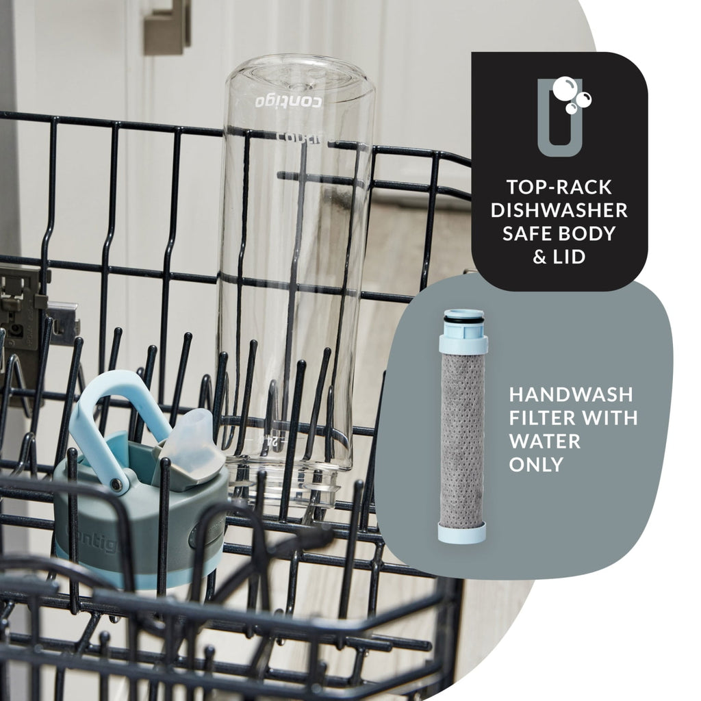 Contigo 24 oz. Wells Plastic Filter Water Bottle - Salt | SRZN
