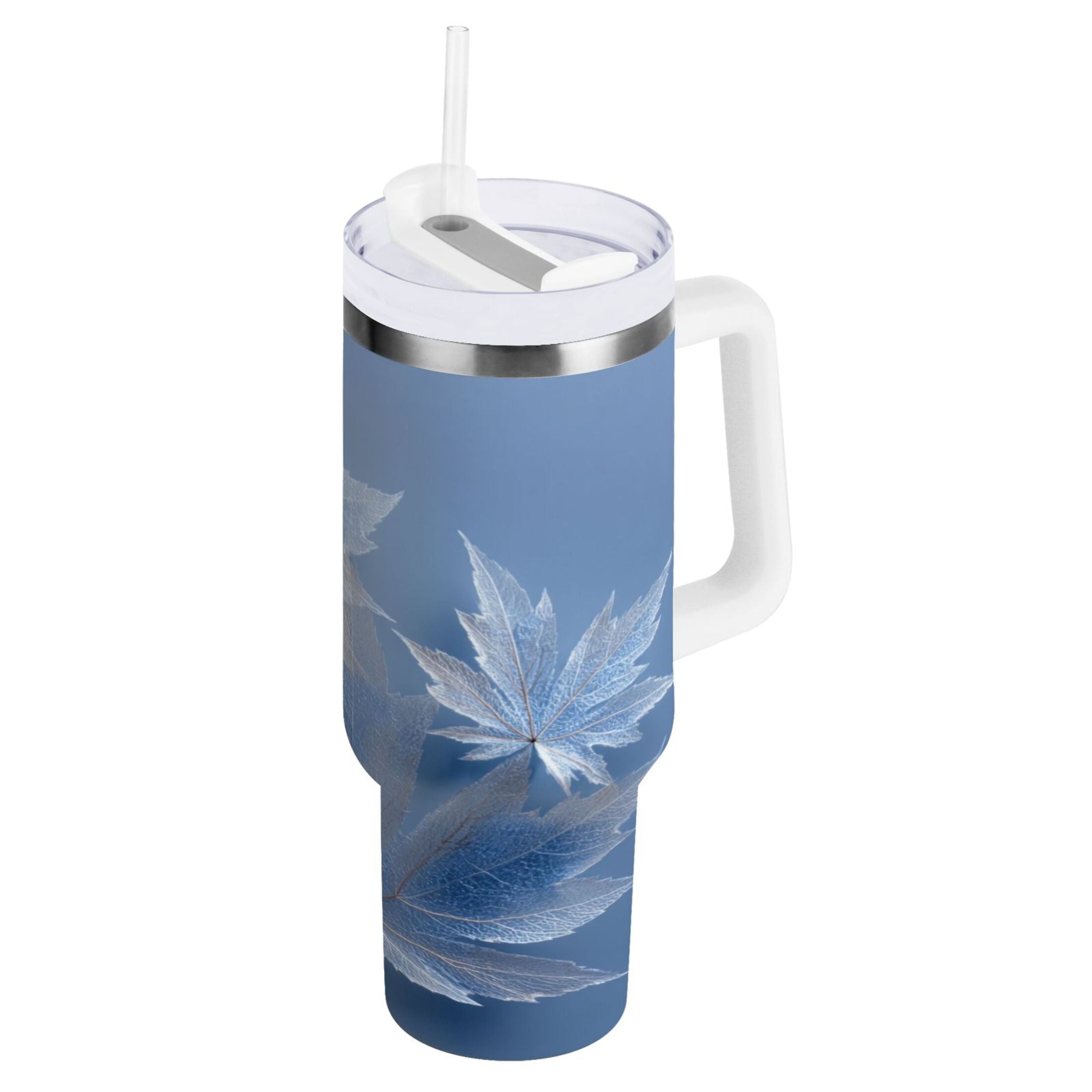30 oz Insulated Stainless Steel Tumbler Double Wall Stainless Steel Tumbler with 2-Way Drinking Glass Mapleleaves | DJ0Y