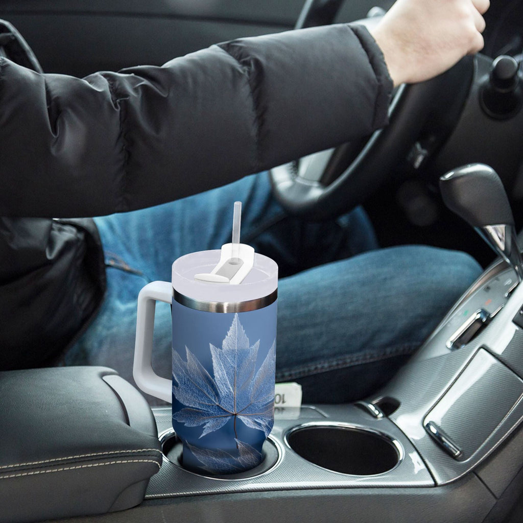 30 oz Insulated Stainless Steel Tumbler Double Wall Stainless Steel Tumbler with 2-Way Drinking Glass Mapleleaves | DJ0Y