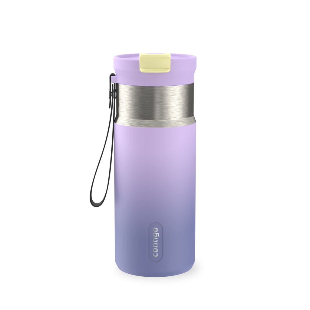 Contigo DualSip 16 oz Compact Leakproof Insulated Water Bottle with 2-Way Lid | 3BB1