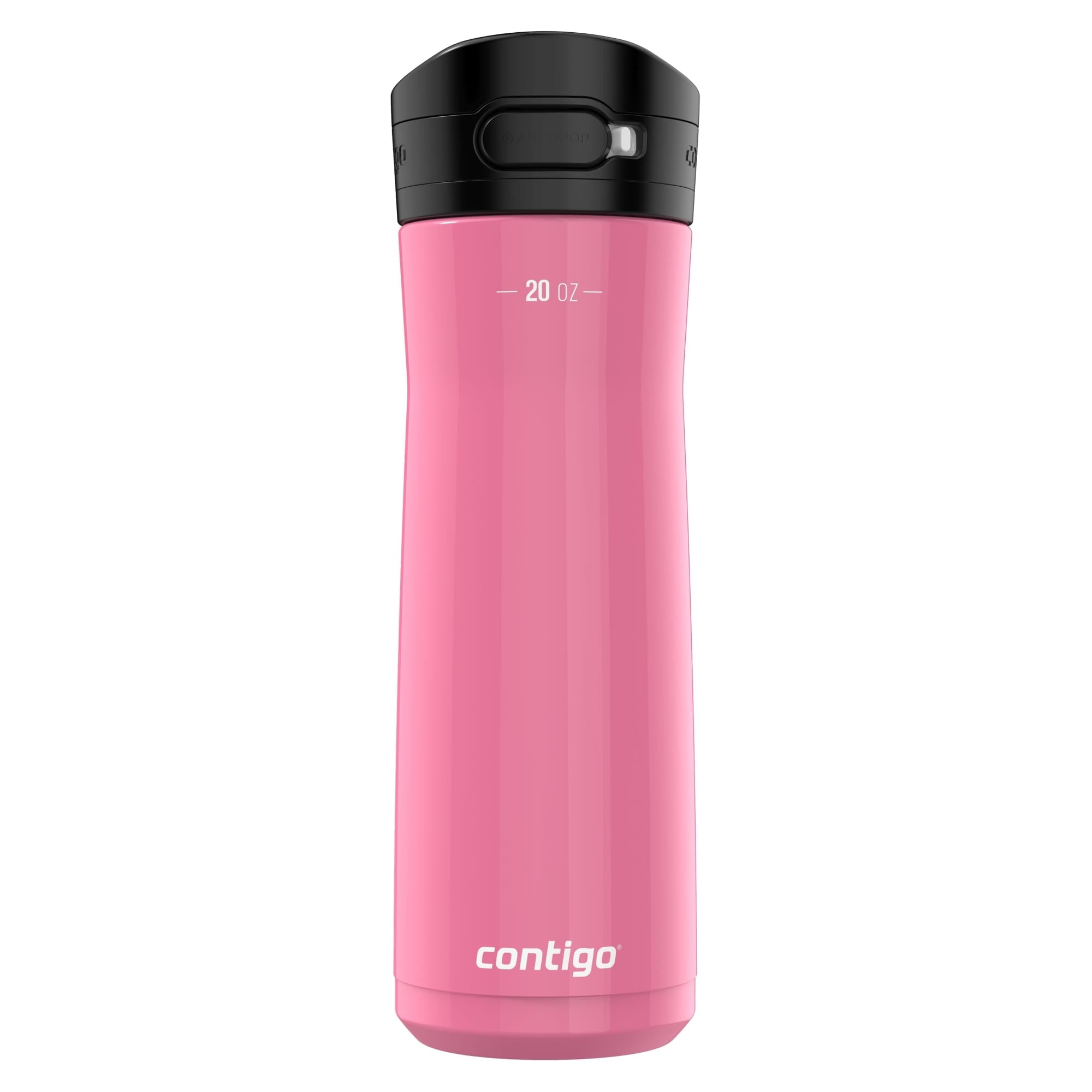 Contigo Jackson Chill  Bundle 2 Water Bottles Black 24oz and Pink  20oz with Autopop Lid | OTGM