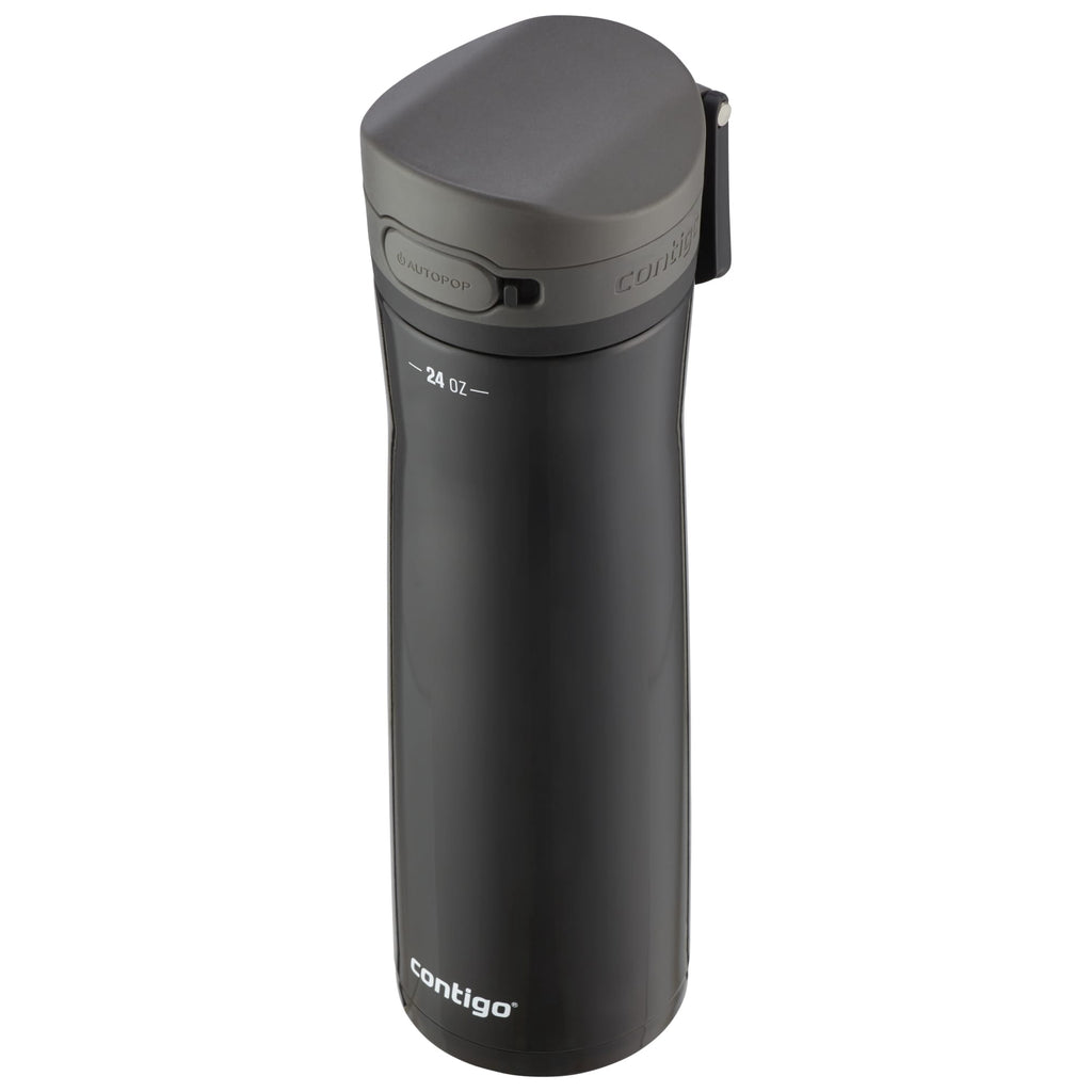 Contigo Jackson Chill  Bundle 2 Water Bottles Black 24oz and Pink  20oz with Autopop Lid | OTGM
