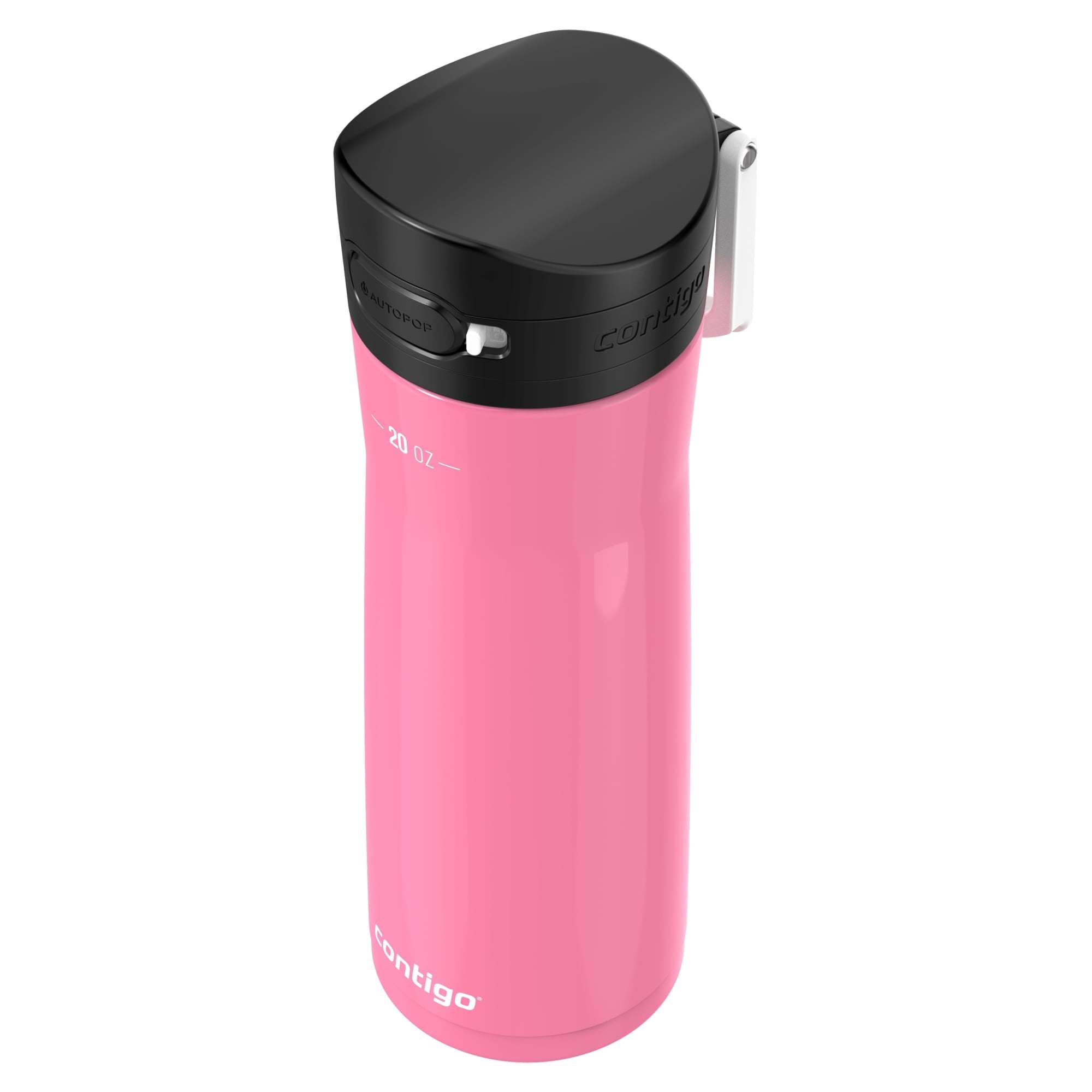 Contigo Jackson Chill  Bundle 2 Water Bottles Black 24oz and Pink  20oz with Autopop Lid | OTGM