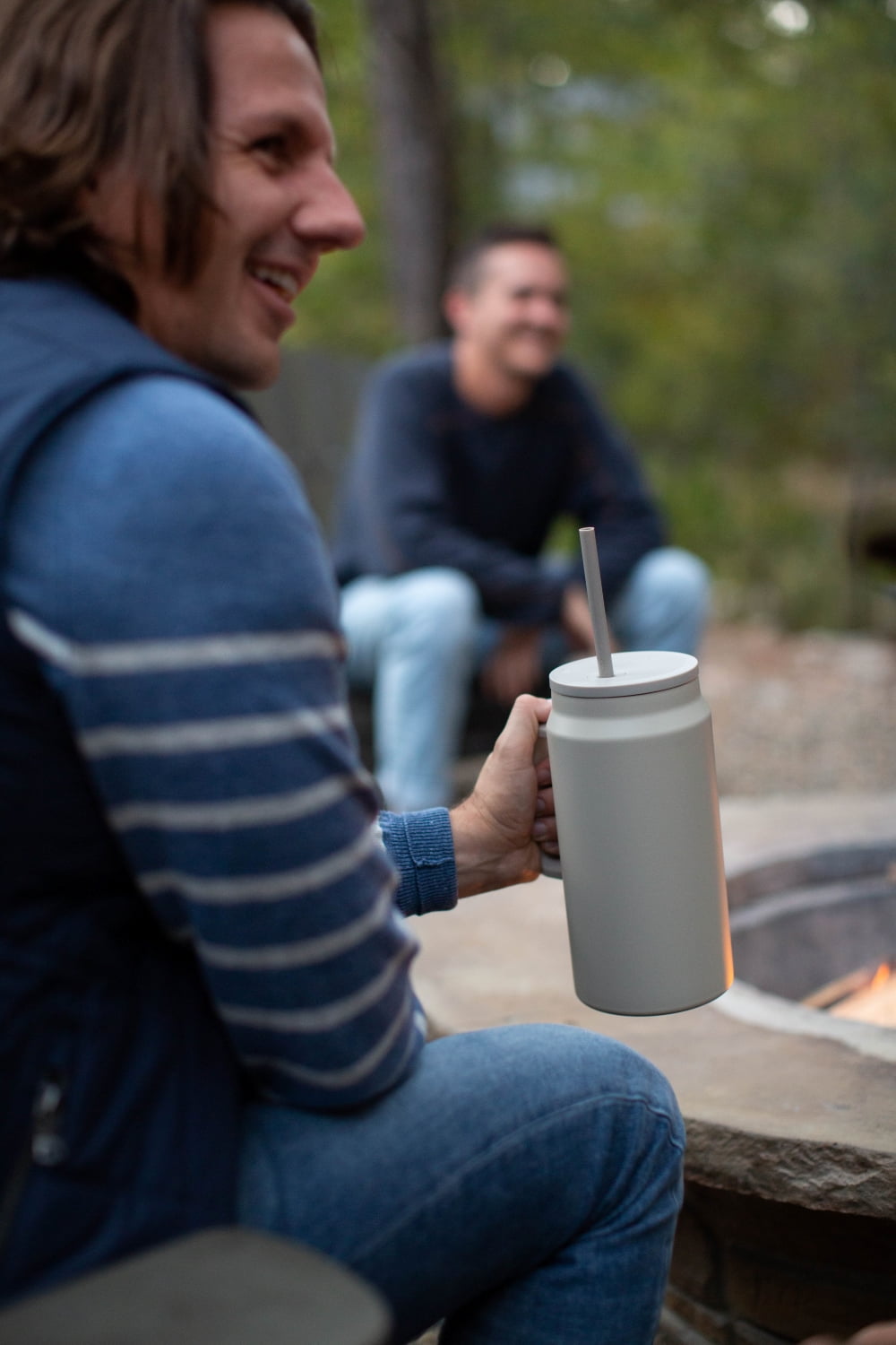 Simple Modern 50 fl oz Insulated Stainless Steel Trek Tumbler with Straw Lid | Midnight Black | NPMI