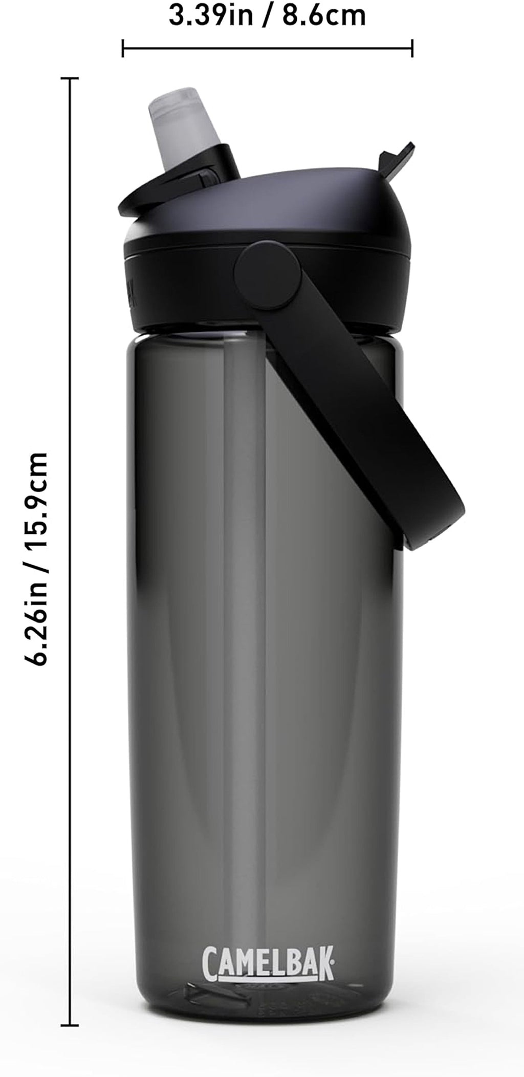 Camelbak Thrive Flip Straw 20oz Water Bottle, Charcoal | PCEV