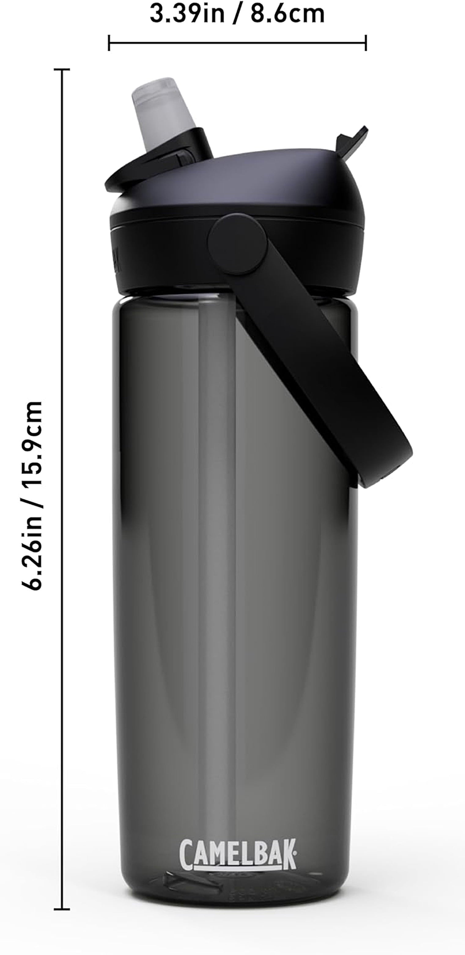 Camelbak Thrive Flip Straw 20oz Water Bottle, Charcoal | PCEV