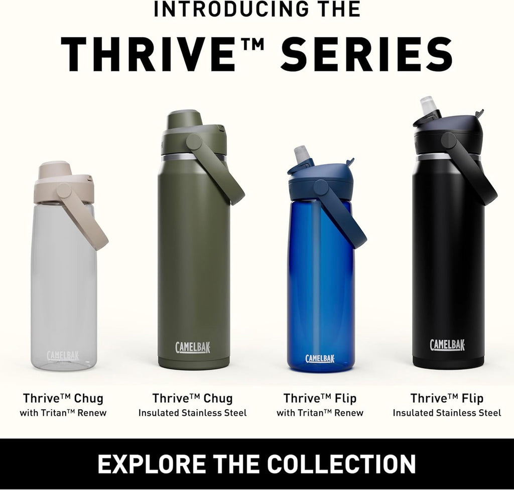 Camelbak Thrive Flip Straw 20oz Water Bottle, Charcoal | PCEV