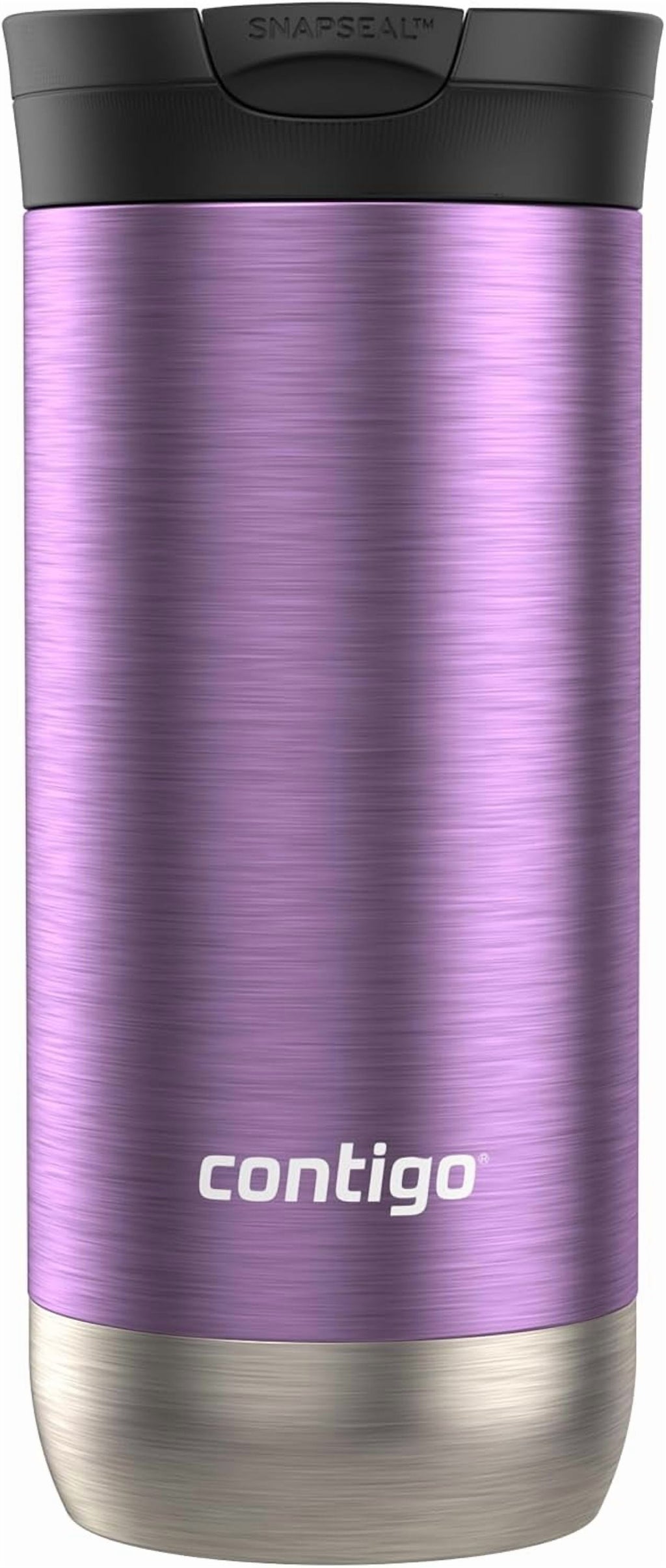 Contigo Huron SnapSeal Insulated Travel Tumbler, Purple Panzy Color 16 oz (473 mL) | A8JG