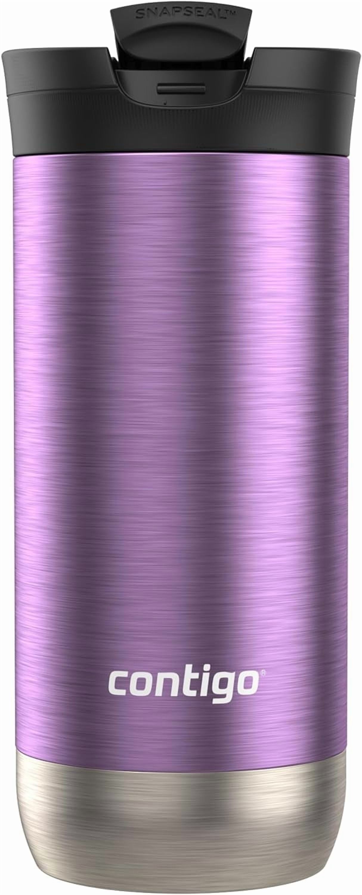 Contigo Huron SnapSeal Insulated Travel Tumbler, Purple Panzy Color 16 oz (473 mL) | A8JG