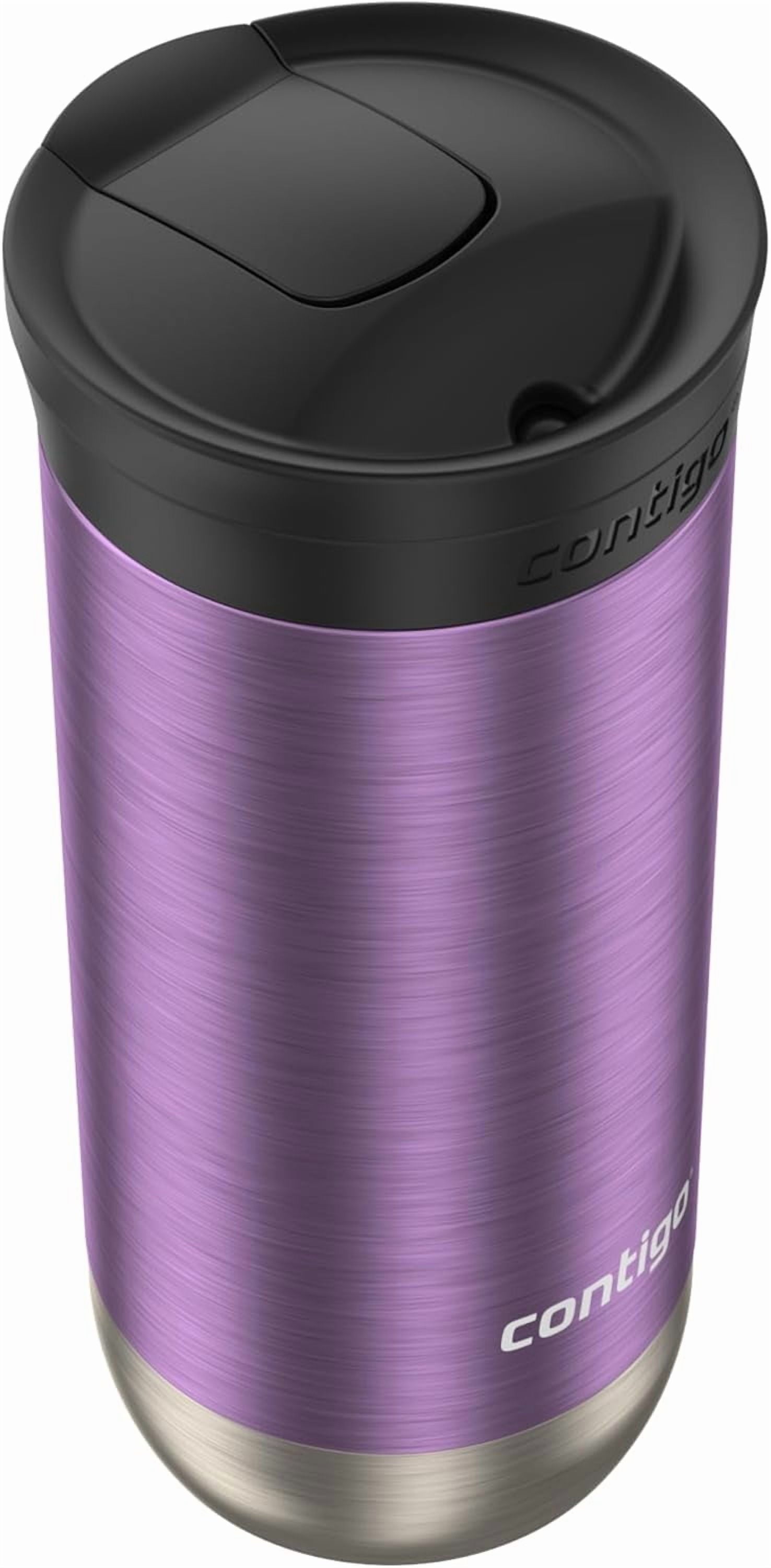 Contigo Huron SnapSeal Insulated Travel Tumbler, Purple Panzy Color 16 oz (473 mL) | A8JG