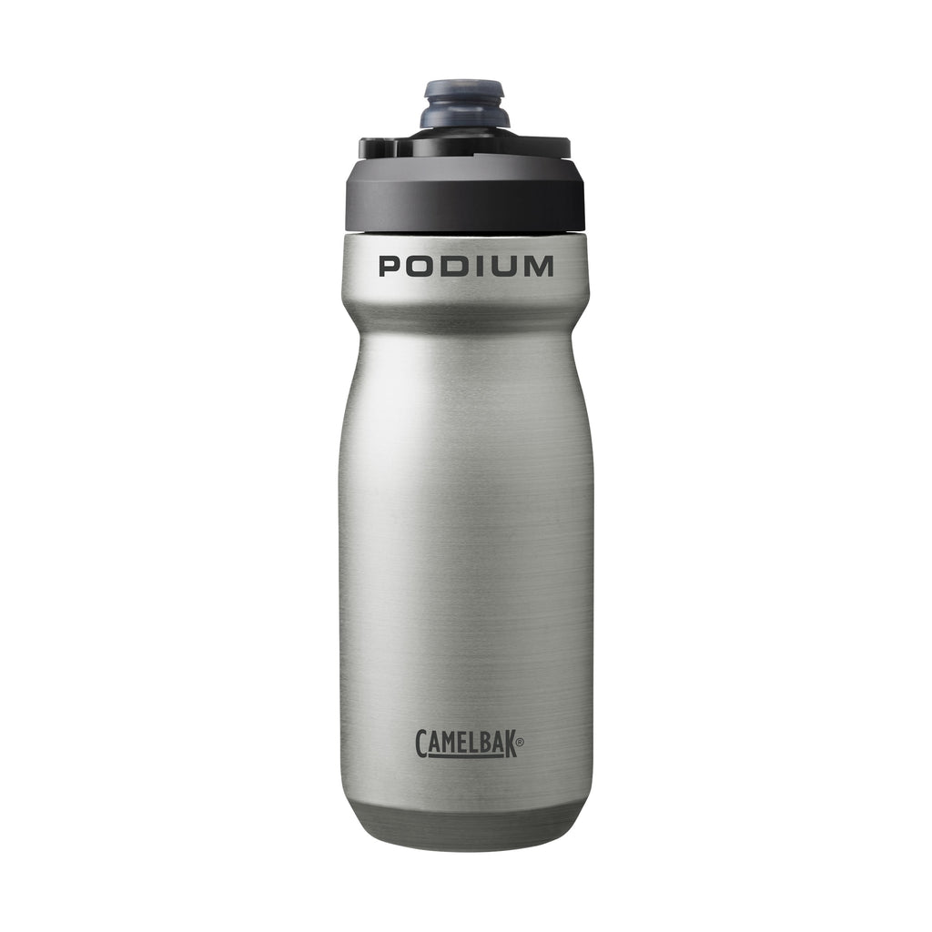 CamelBak Podium 18oz Insulated Stainless Steel Bike Water Bottle, Stainless | HRQ6