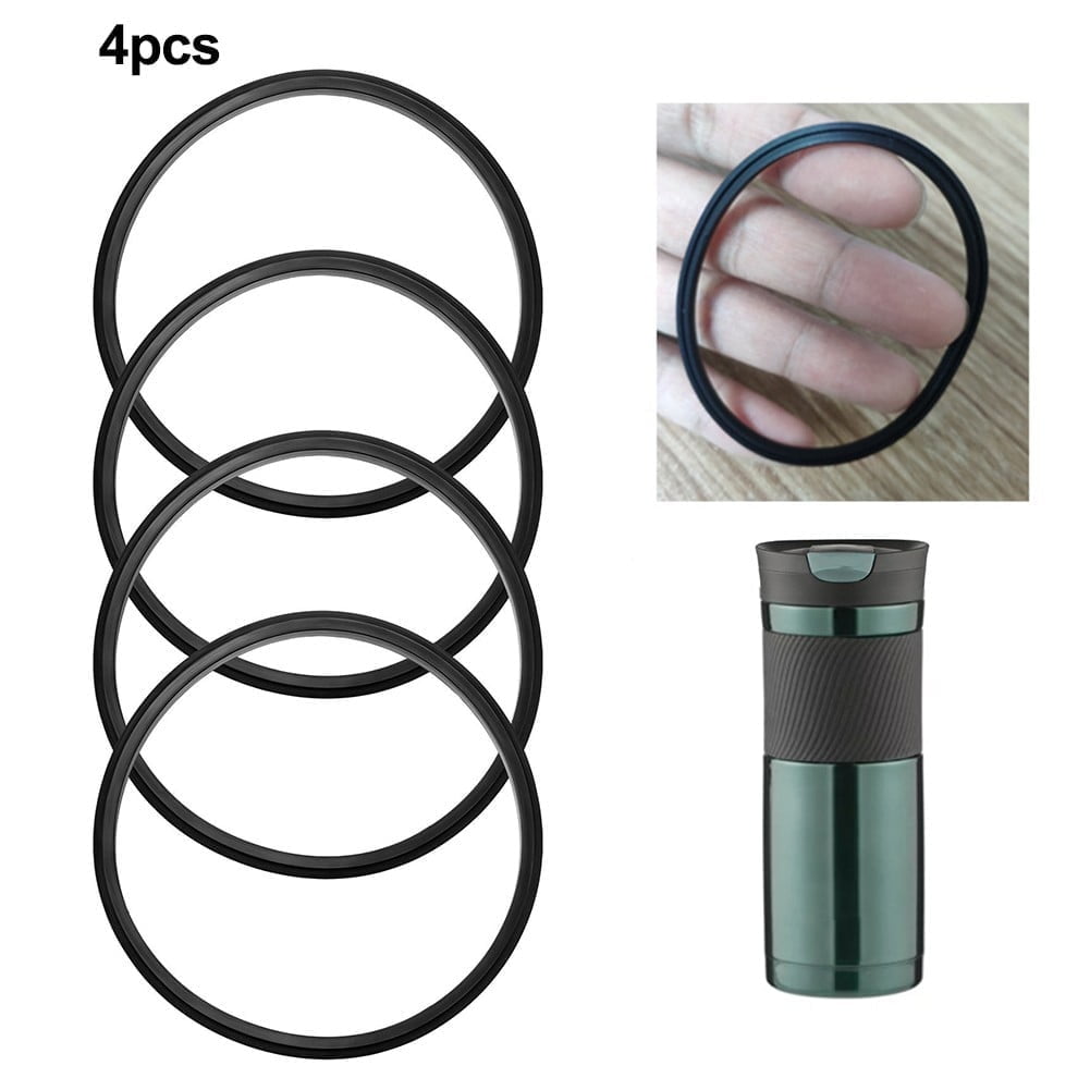 PULMCheerge 4 Pack Gaskets Compatible with Contigo Snapseal Byron Travel Mug 16oz &amp; 20oz, Replacement Rubber Seal for Contigo Snapseal Lid, Replacement Silicone Part for Contigo Coffee Travel Tumbler | 7FBP