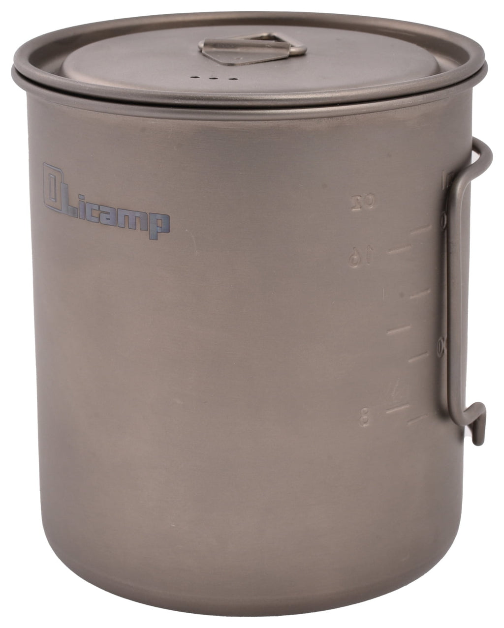 Olicamp Titanium Space Saver Mug with Lid, Nests Nalgene Bottle Inside, Lightweight and Compact, Perfect for Camping and Backpacking, 750mL | RGJL