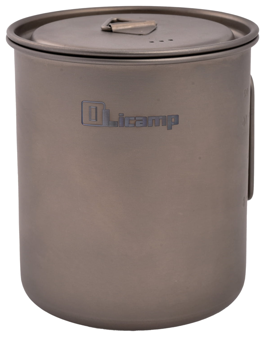 Olicamp Titanium Space Saver Mug with Lid, Nests Nalgene Bottle Inside, Lightweight and Compact, Perfect for Camping and Backpacking, 750mL | RGJL