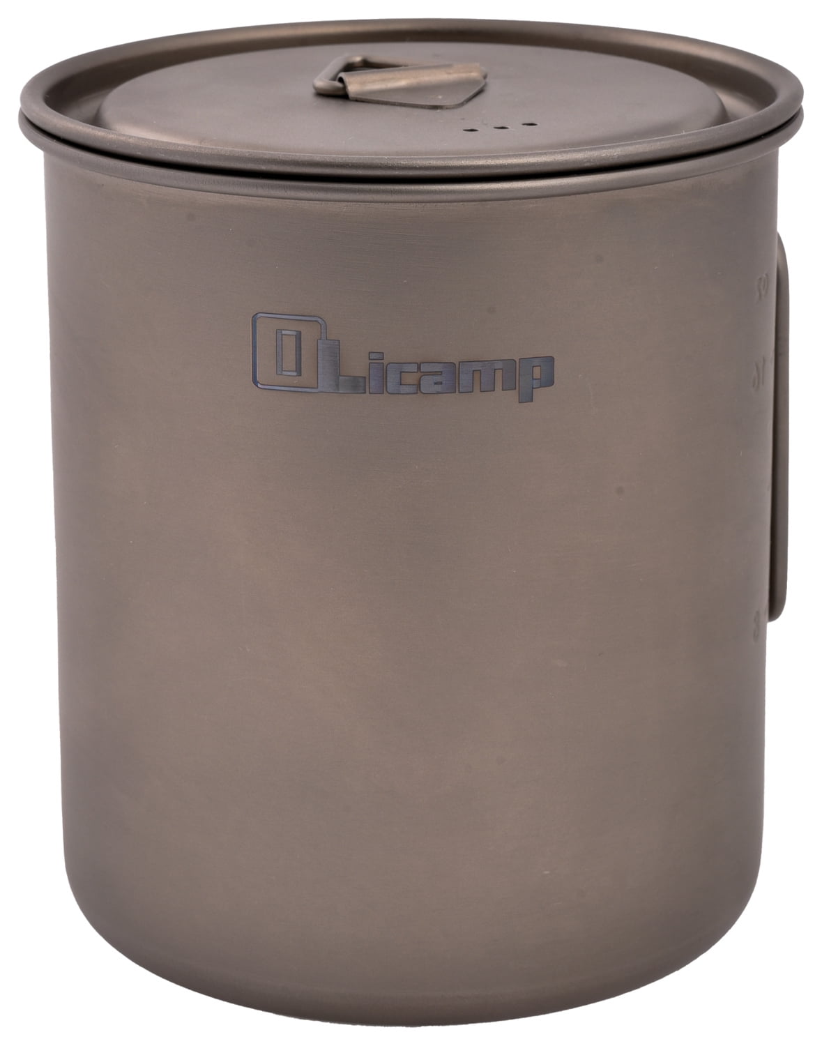 Olicamp Titanium Space Saver Mug with Lid, Nests Nalgene Bottle Inside, Lightweight and Compact, Perfect for Camping and Backpacking, 750mL | RGJL
