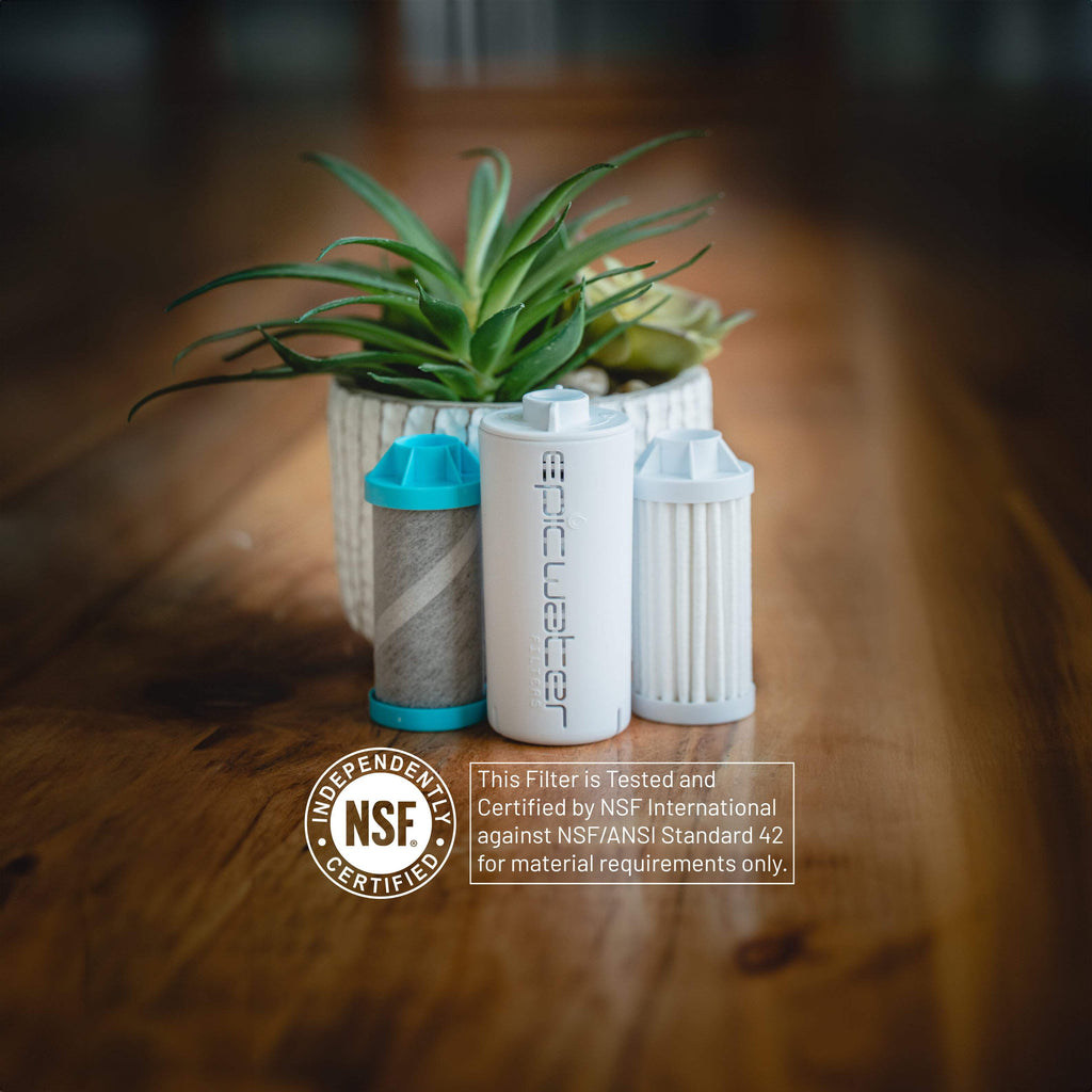 Epic Water Filters Nalgene OG Sustain Tritan USA Made Water Bottle and 75 Gallon Filter - Removes 99.99% of Water Impurities, 32oz, Leggitt Art | PGTI