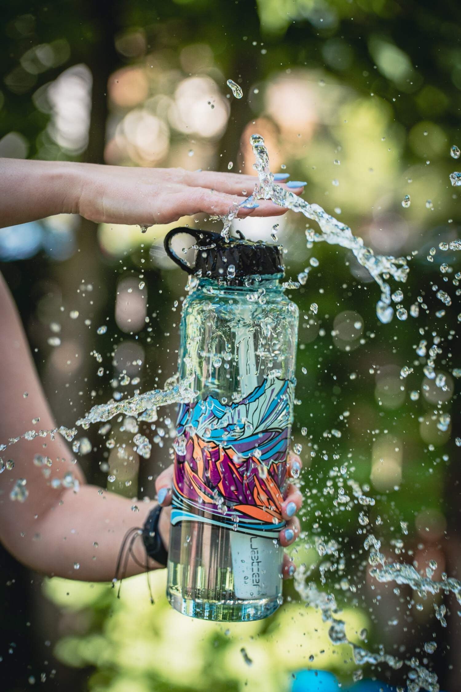 Epic Water Filters Nalgene OG Sustain Tritan USA Made Water Bottle and 75 Gallon Filter - Removes 99.99% of Water Impurities, 32oz, Leggitt Art | PGTI