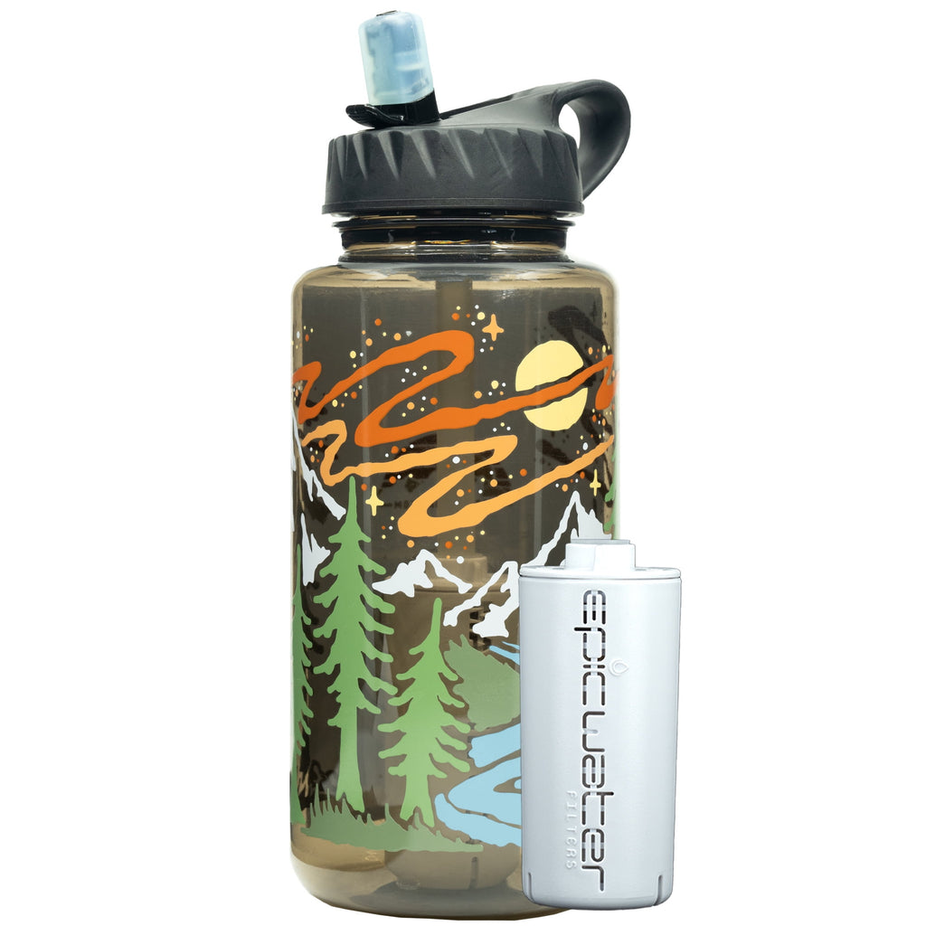 Epic Water Filters Nalgene OG Sustain Tritan USA Made Water Bottle and 75 Gallon Filter - Removes 99.99% of Water Impurities, 32oz, Atomic Child Special Edition | 3ZD5